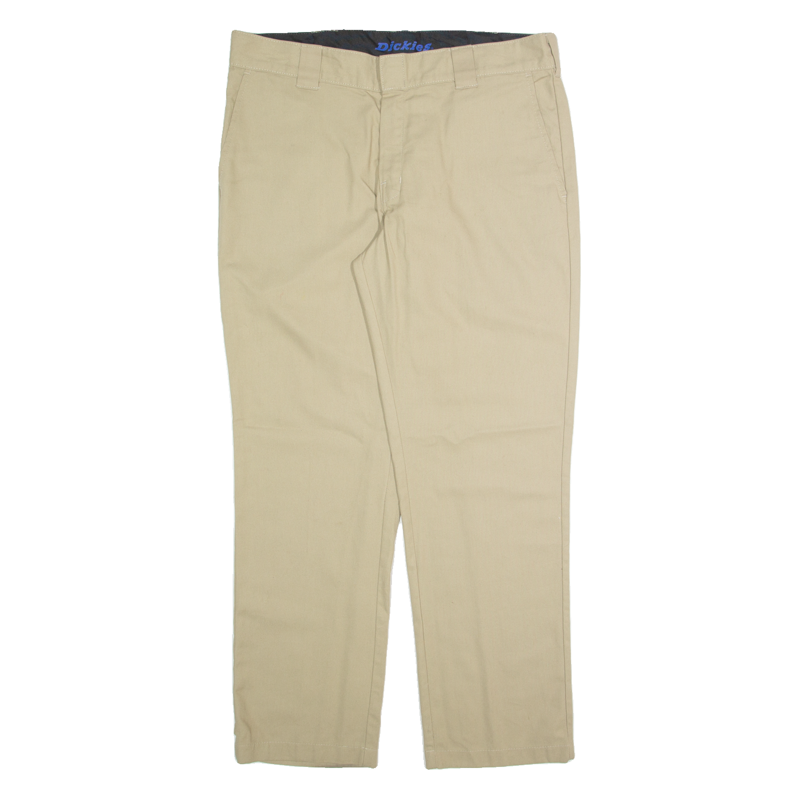 DICKIES Chino Mens Trousers Beige Regular Straight W36 L30 Refurbished - N/A refurbished available on Cerqular