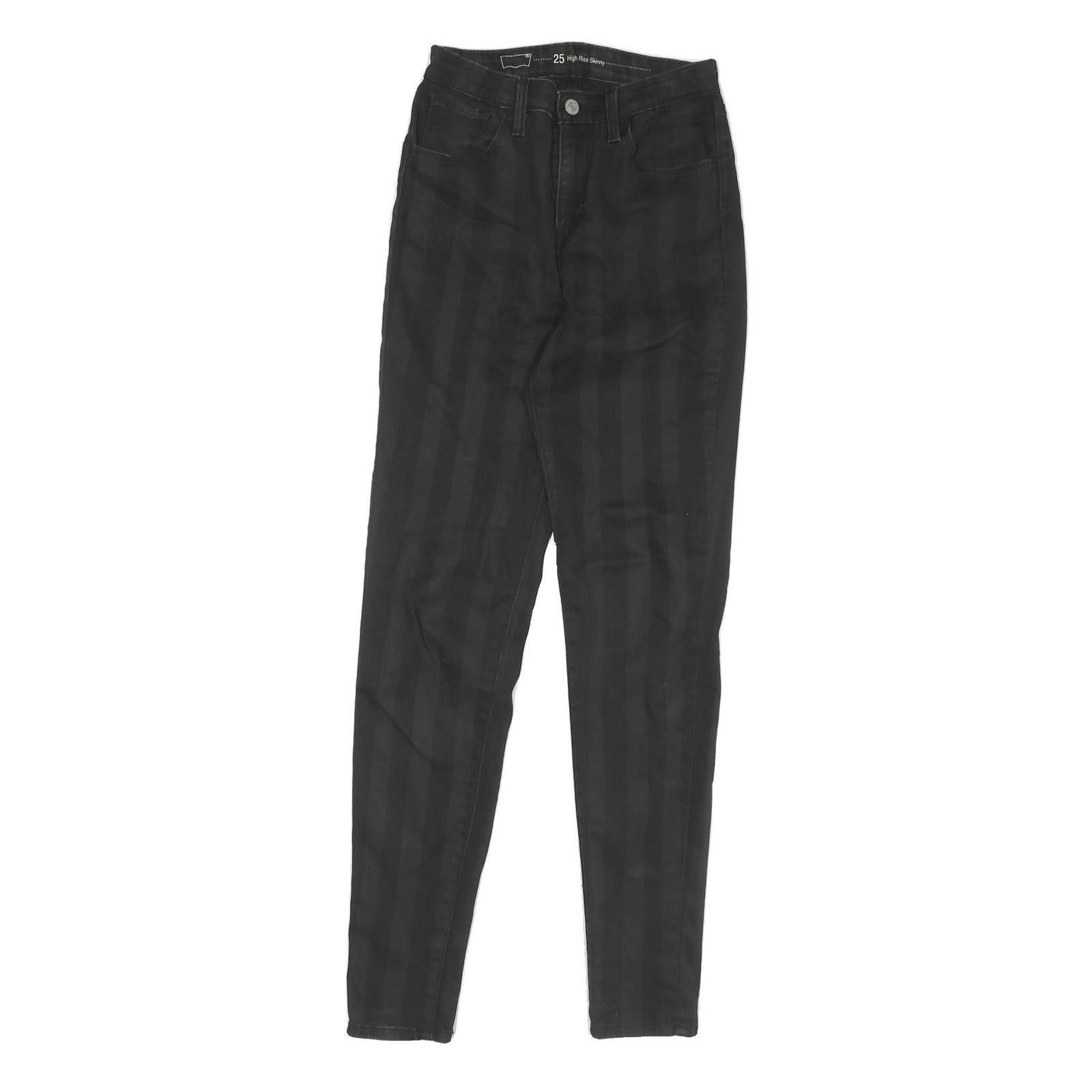 LEVI'S Womens Jeans Black Slim Skinny Denim W26 L30 High Rise Stretch Zip Refurbished - N/A refurbished available on Cerqular