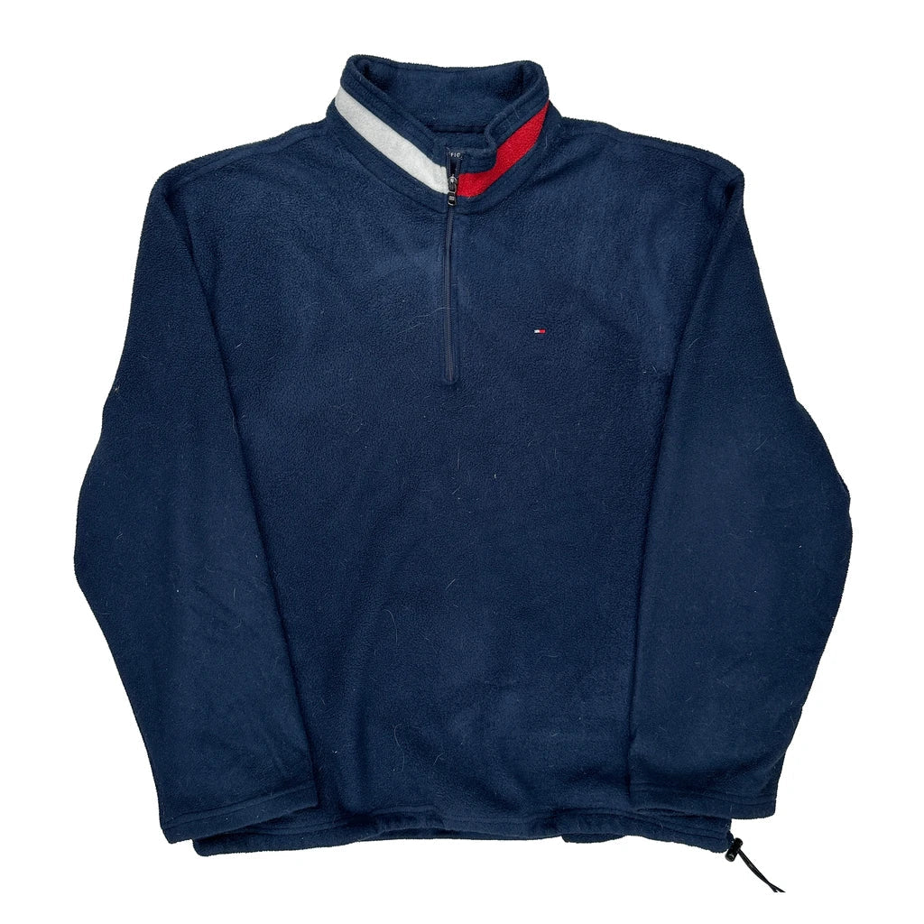 Buy Tommy Hilfiger Fleece - 2XL Navy Polyester Refurbished - $53.59 Tommy Hilfiger Fleece - 2XL Navy Polyester Refurbished - Thrifted (note: this is a term often used to describe second- refurbished available on Cerqular