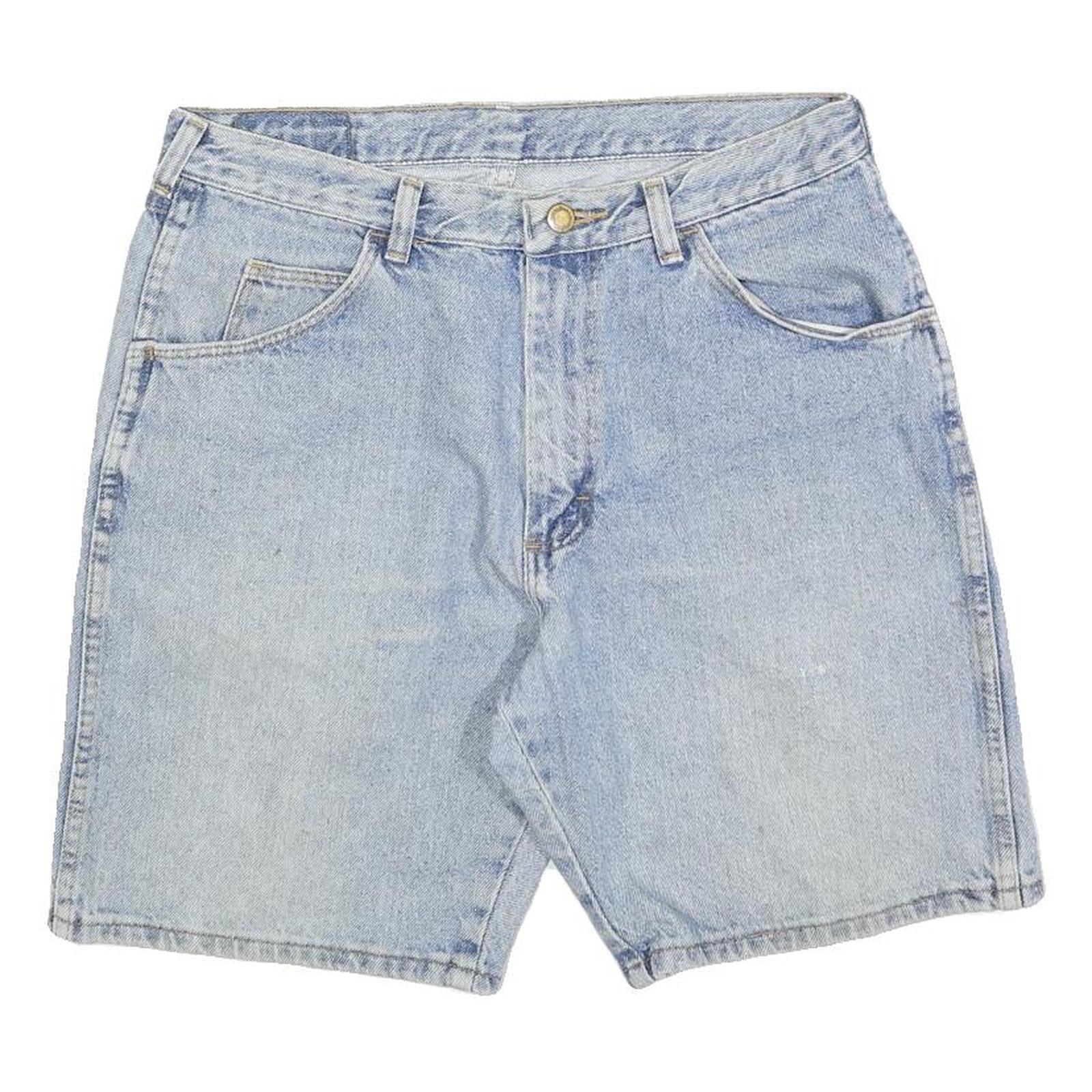 WRANGLER Mens Shorts Blue Denim Casual S W30 Cotton Blend Summer Relaxed Fit Refurbished - N/A refurbished available on Cerqular