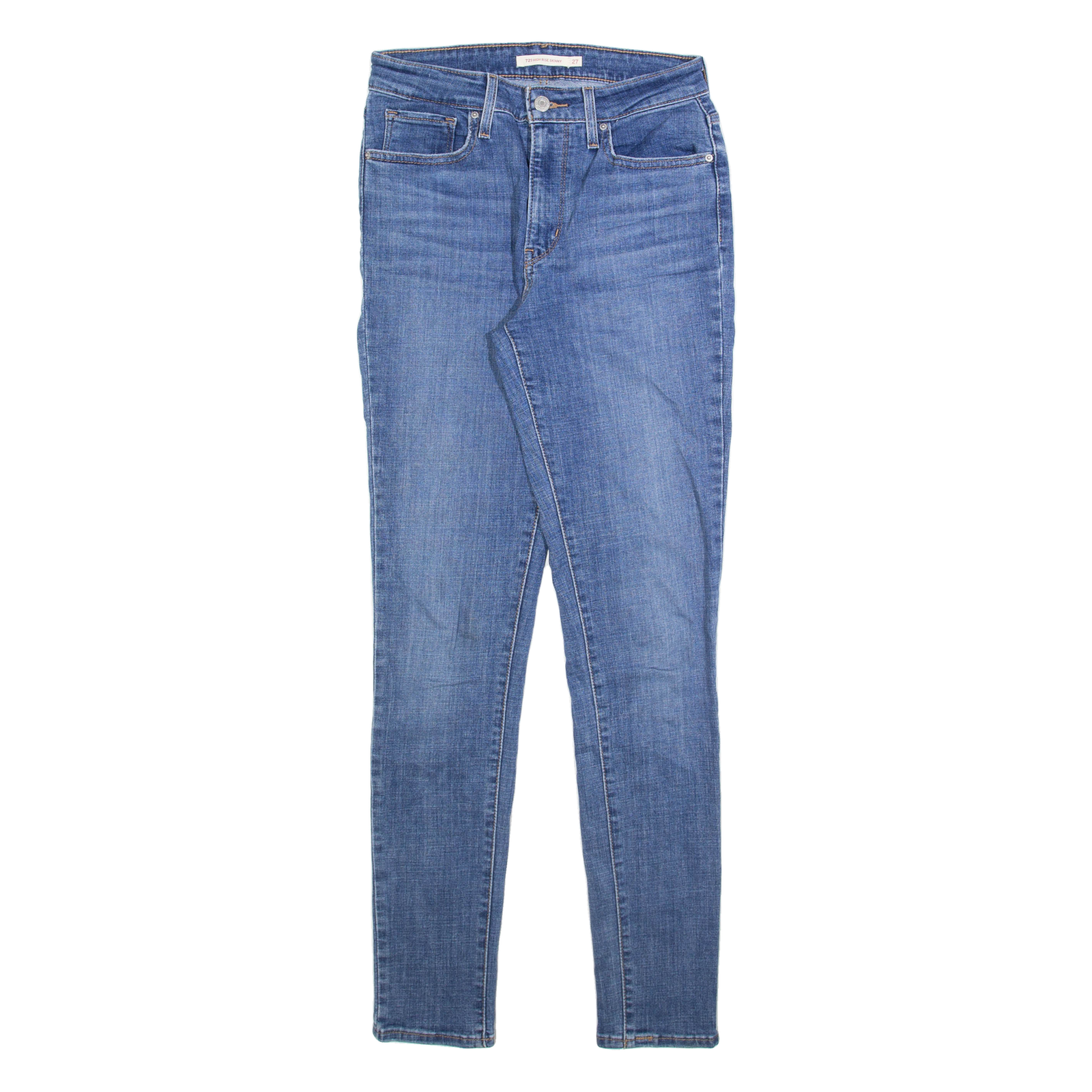 LEVI'S 721 High Rise Womens Jeans Blue Slim Skinny W27 L32 Refurbished - N/A refurbished available on Cerqular