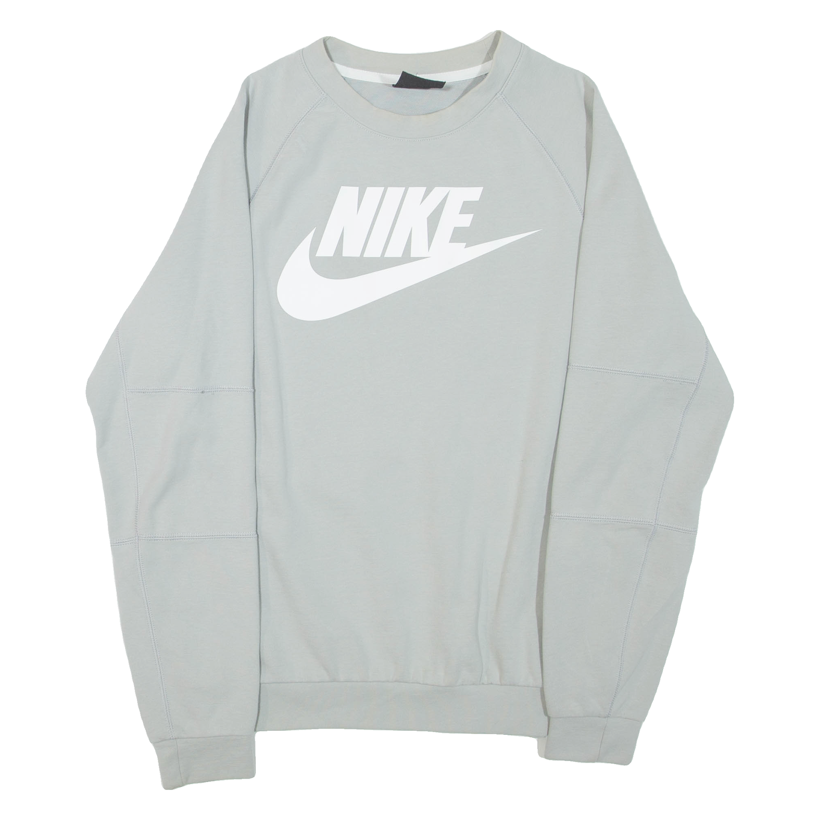 NIKE Mens Sweatshirt Grey Crew Neck S Refurbished - N/A refurbished available on Cerqular