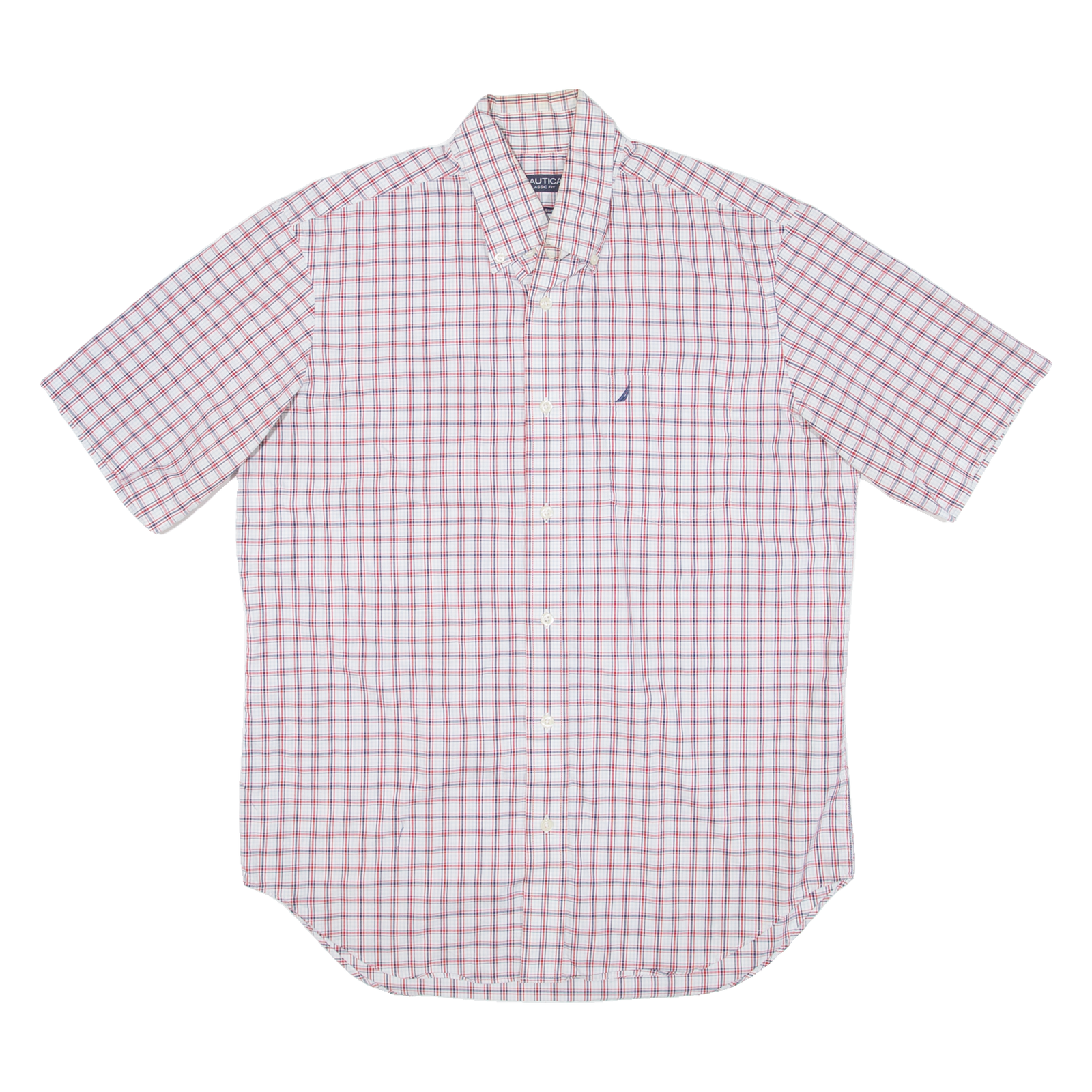 NAUTICA Mens Shirt Red Check M Refurbished - N/A refurbished available on Cerqular