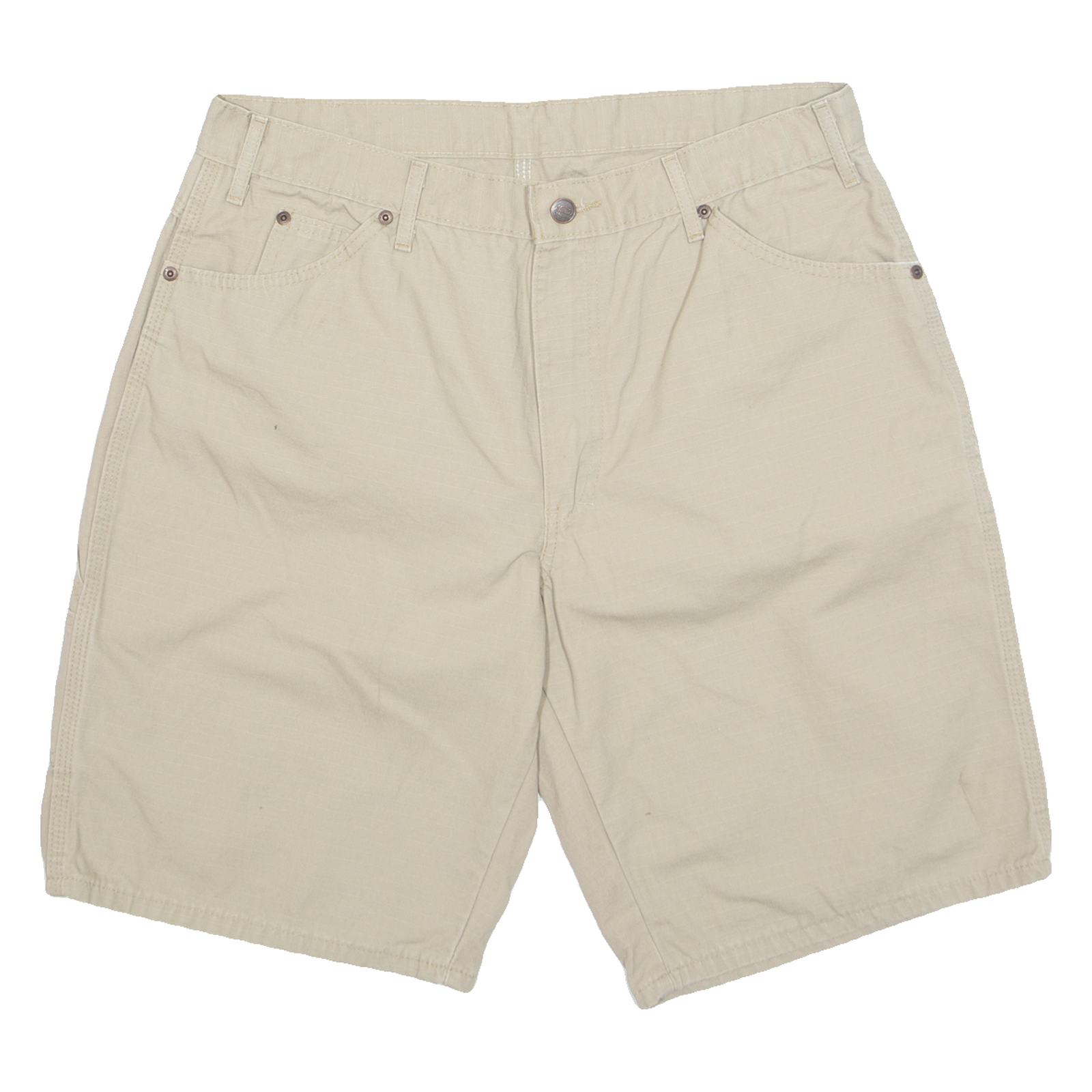 DICKIES Carpenter Mens Workwear Shorts Beige L W36 Refurbished - N/A refurbished available on Cerqular