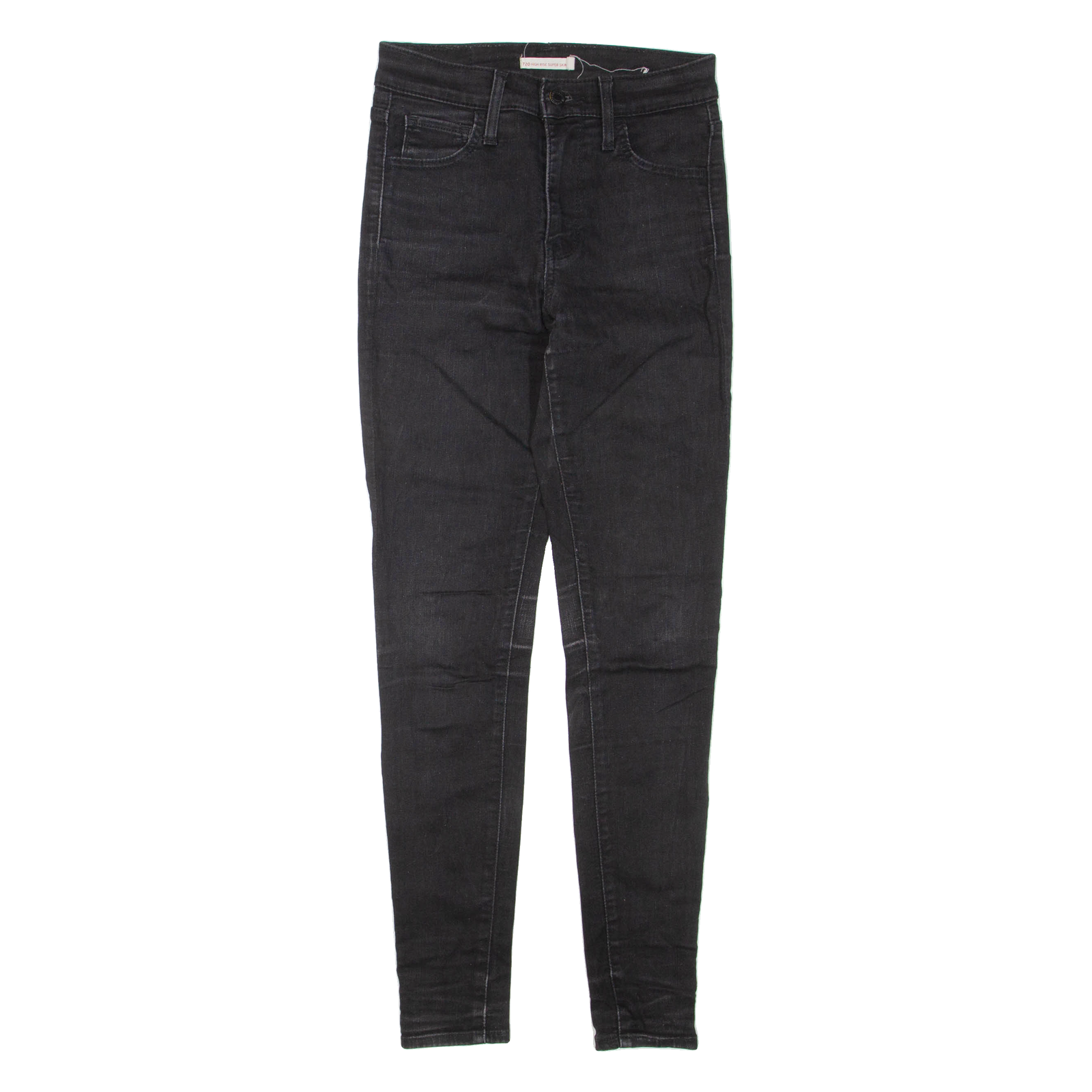 LEVI'S 720 High Rise Womens Jeans Black Regular Skinny W26 L30 Refurbished - N/A refurbished available on Cerqular