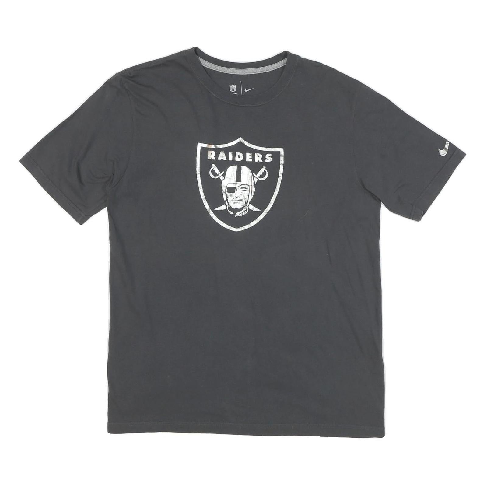 Buy NIKE Mens Black Raiders Graphic T-Shirt M Short Sleeve Crew Neck Casual Refurbished - $25.99 NIKE Mens Black Raiders Graphic T-Shirt M Short Sleeve Crew Neck Casual Refurbished - N/A refurbished available on Cerqular
