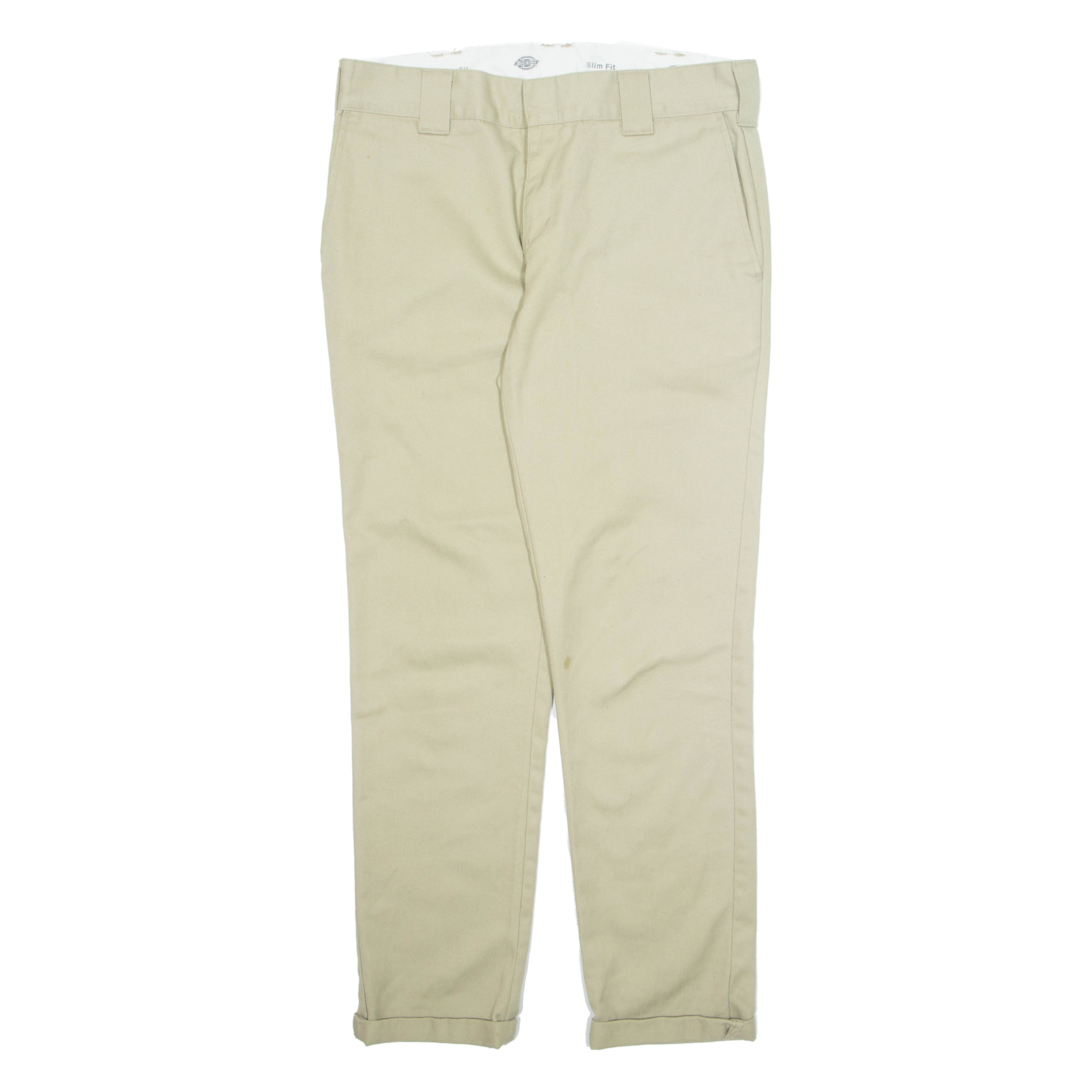 DICKIES Chino Mens Trousers Beige Slim Tapered W30 L29 Refurbished - N/A refurbished available on Cerqular