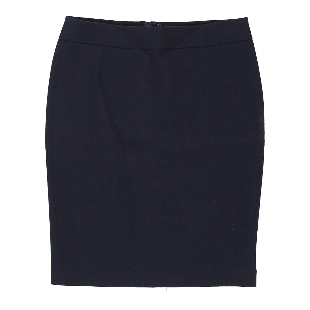 Armani Mini Pencil Skirt - 34W UK 14 Navy Polyester Blend | Size: UK 14 Refurbished - N/A (Preloved Designer is not a specific brand, it refurbished available on Cerqular