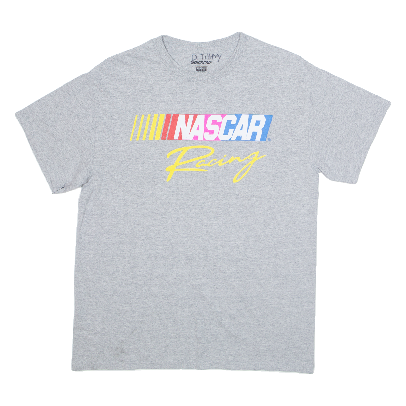 NASCAR Mens T-Shirt Grey USA M Refurbished - N/A refurbished available on Cerqular