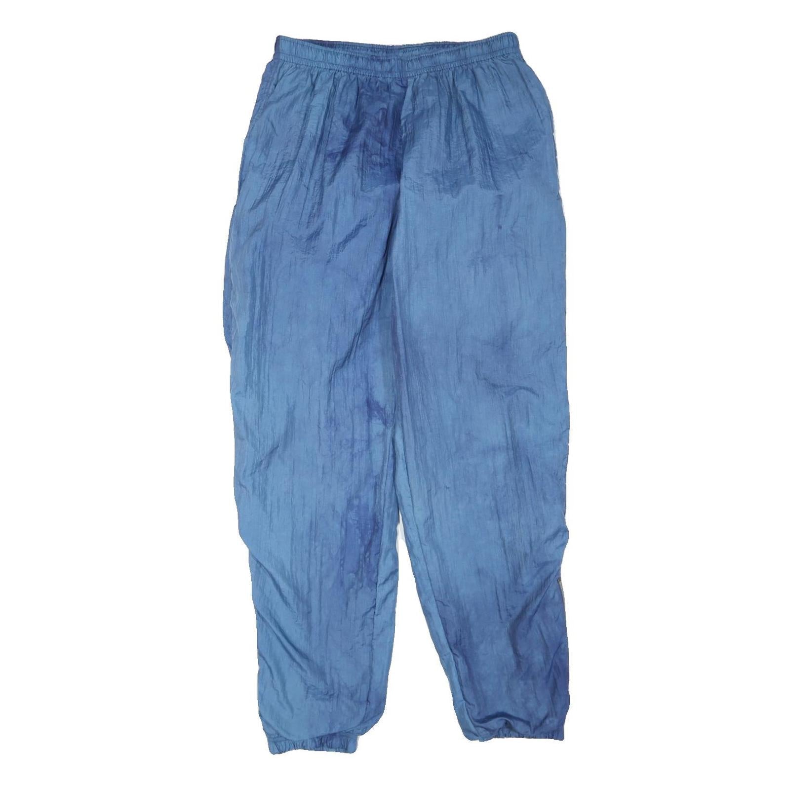 Mens Joggers Blue L W30 L32 Polyester Blend Relaxed Tapered Zip Hem Refurbished - N/A refurbished available on Cerqular