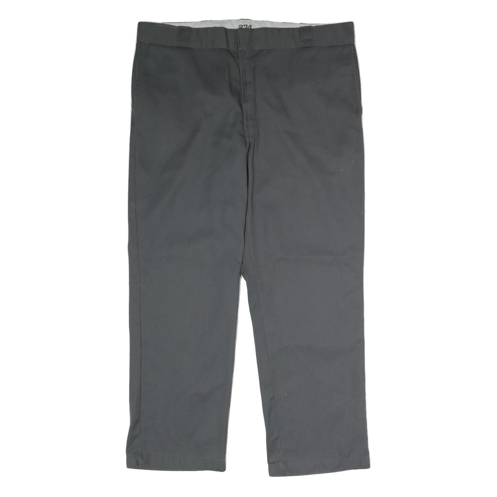 DICKIES Mens Polyester Blend Classic Grey Trousers W40 L30 Workwear Zip Closure Refurbished - N/A refurbished available on Cerqular
