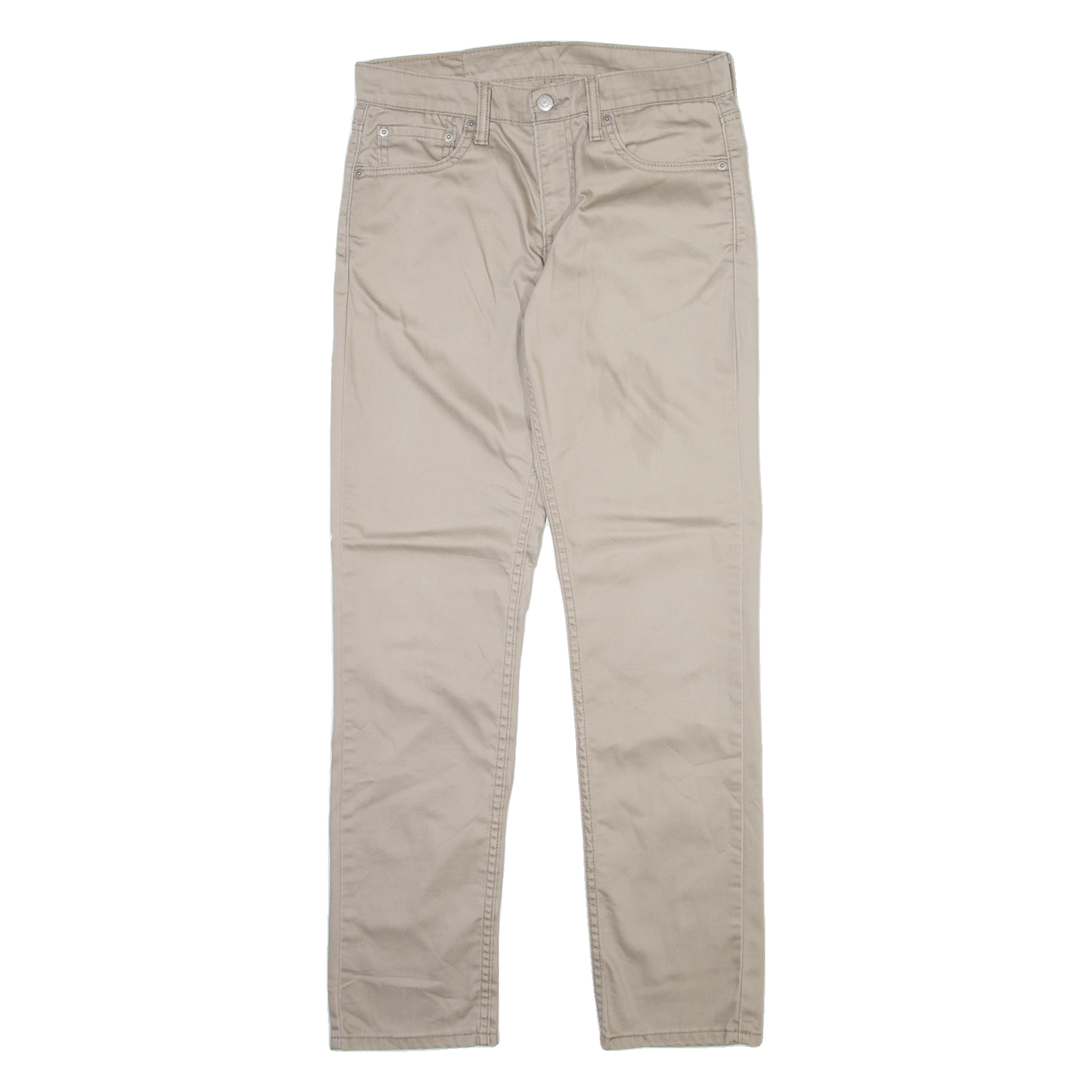 LEVI'S 511 Mens Trousers Beige Slim Straight W30 L32 Refurbished - N/A refurbished available on Cerqular