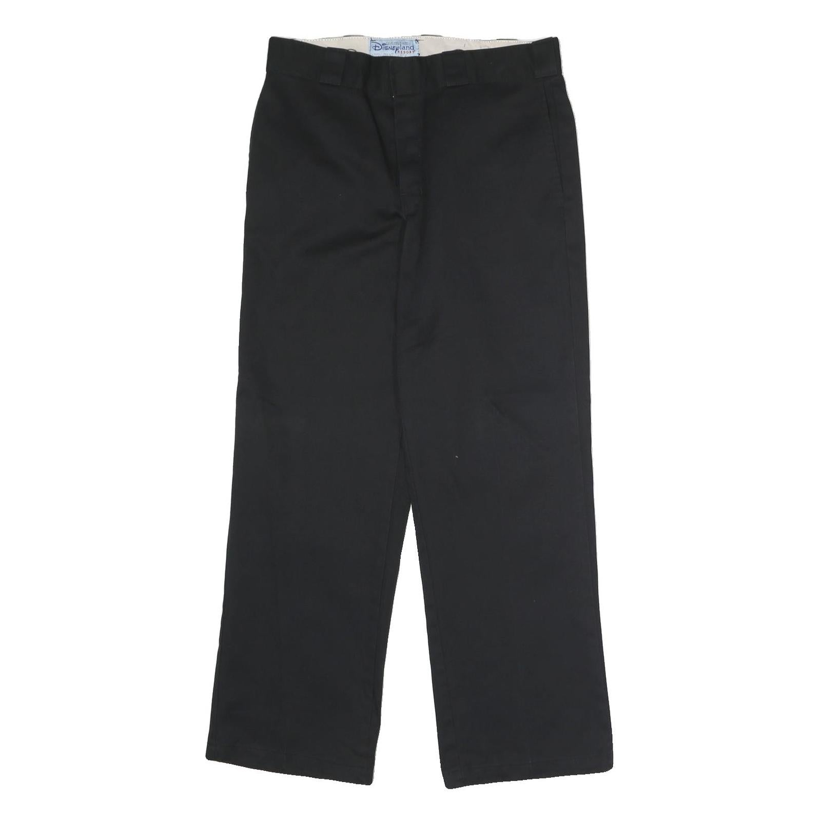 DICKIES Mens Polyester Blend Black Classic Straight Trousers W32 L30 Workwear Refurbished - N/A refurbished available on Cerqular