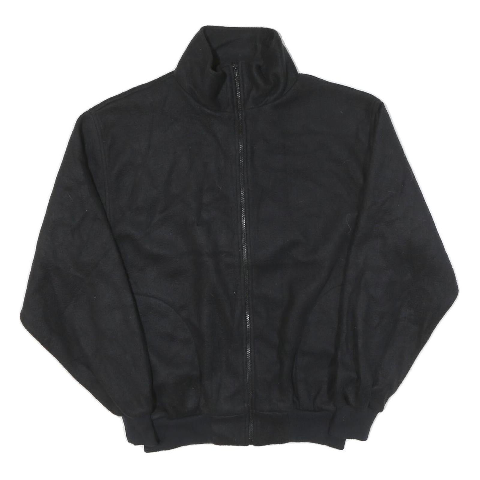 NORTHWEST Mens Black Jacket L Polyester Blend Zip Full Sleeve Casual Plain Refurbished - N/A refurbished available on Cerqular