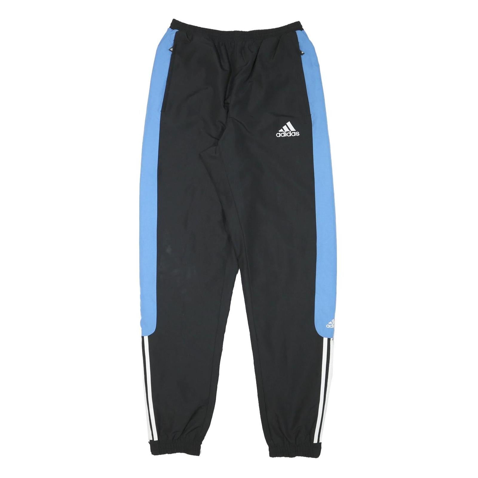 ADIDAS Mens Joggers Black & Blue Regular Tapered M W26 L31 Sportswear Track Refurbished - N/A refurbished available on Cerqular