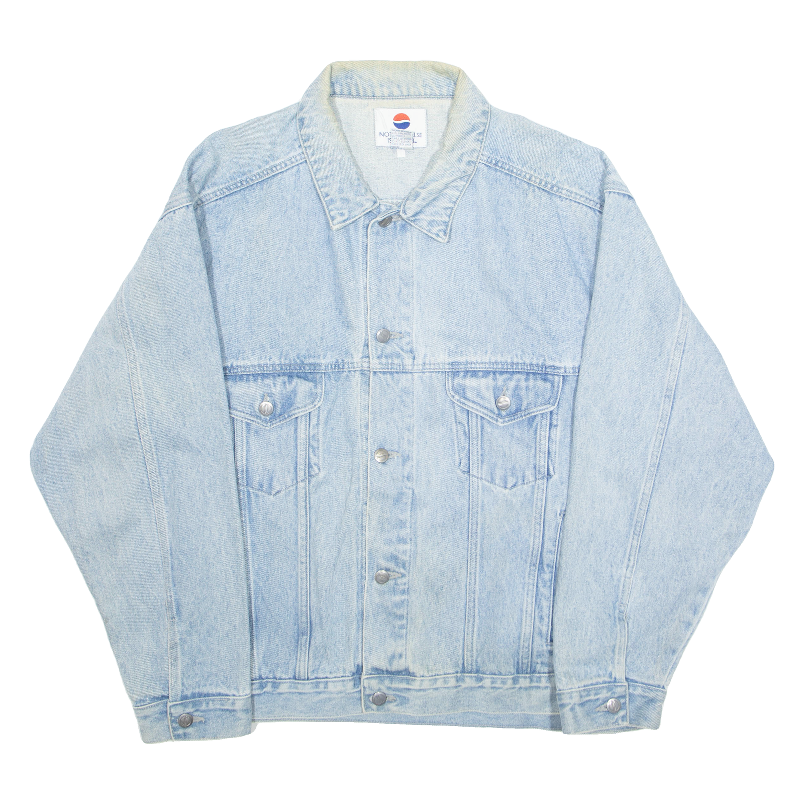 NOTHING ELSE IS A PEPSI Mens Denim Jacket Blue XL Refurbished - N/A refurbished available on Cerqular
