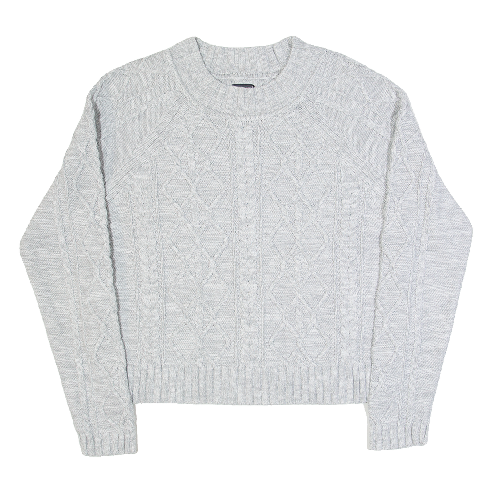 GAP Womens Jumper Grey Cable Knit M Refurbished - N/A refurbished available on Cerqular