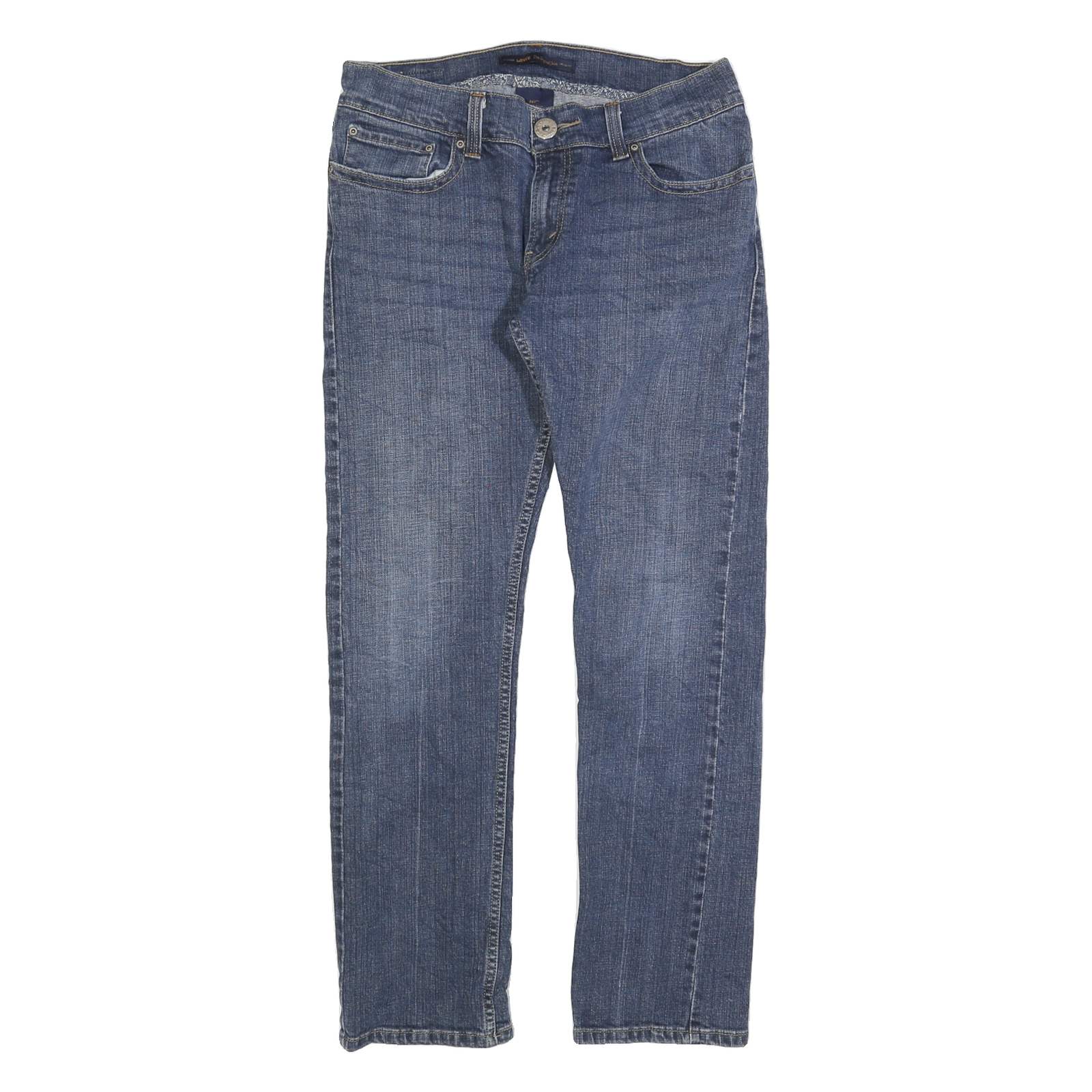 LEVI'S 542 Womens Jeans Blue Regular Straight Denim Medium W32 L30 Classic Fit Refurbished - N/A refurbished available on Cerqular