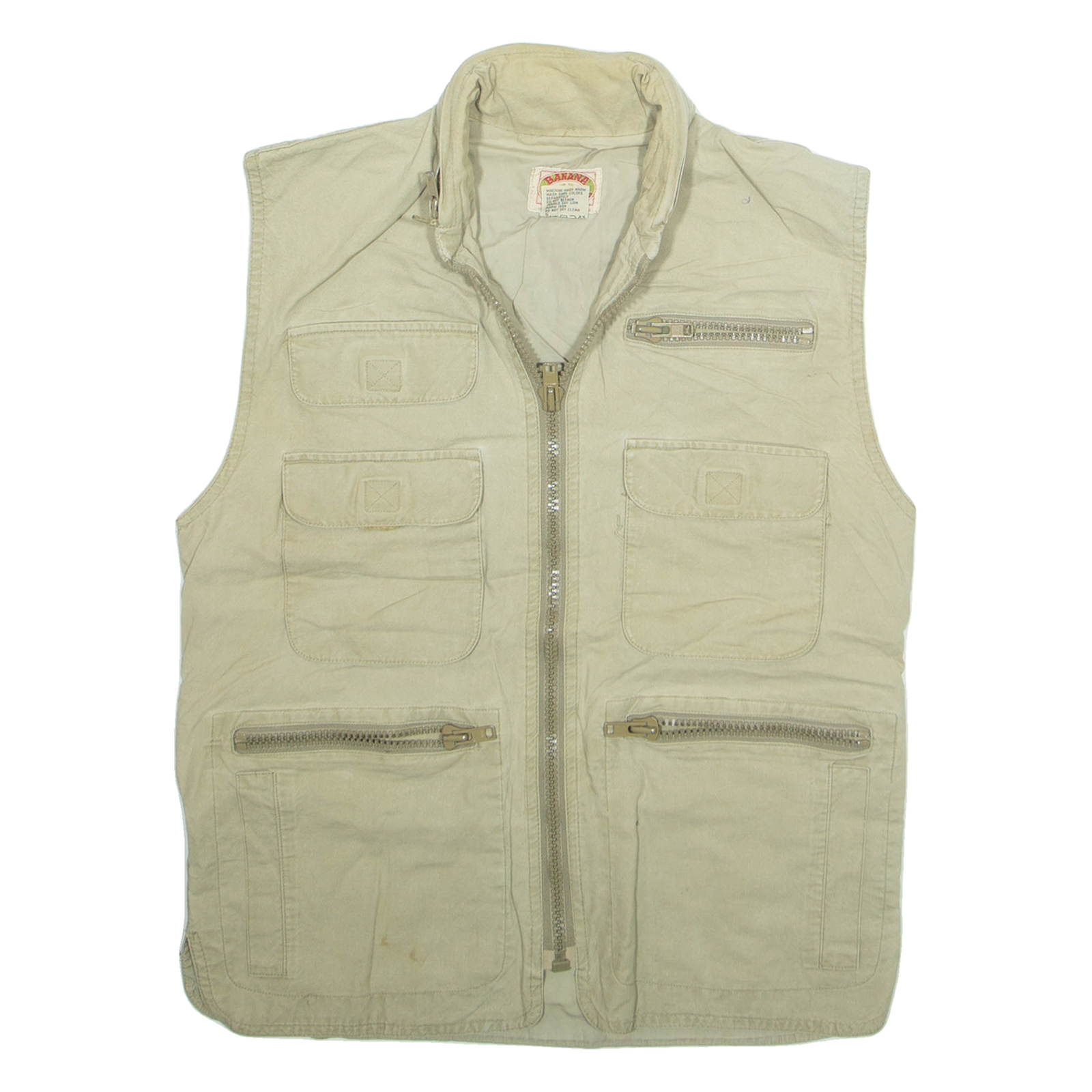 BANANA REPUBLIC Mens Gilet Beige XS Refurbished - N/A refurbished available on Cerqular
