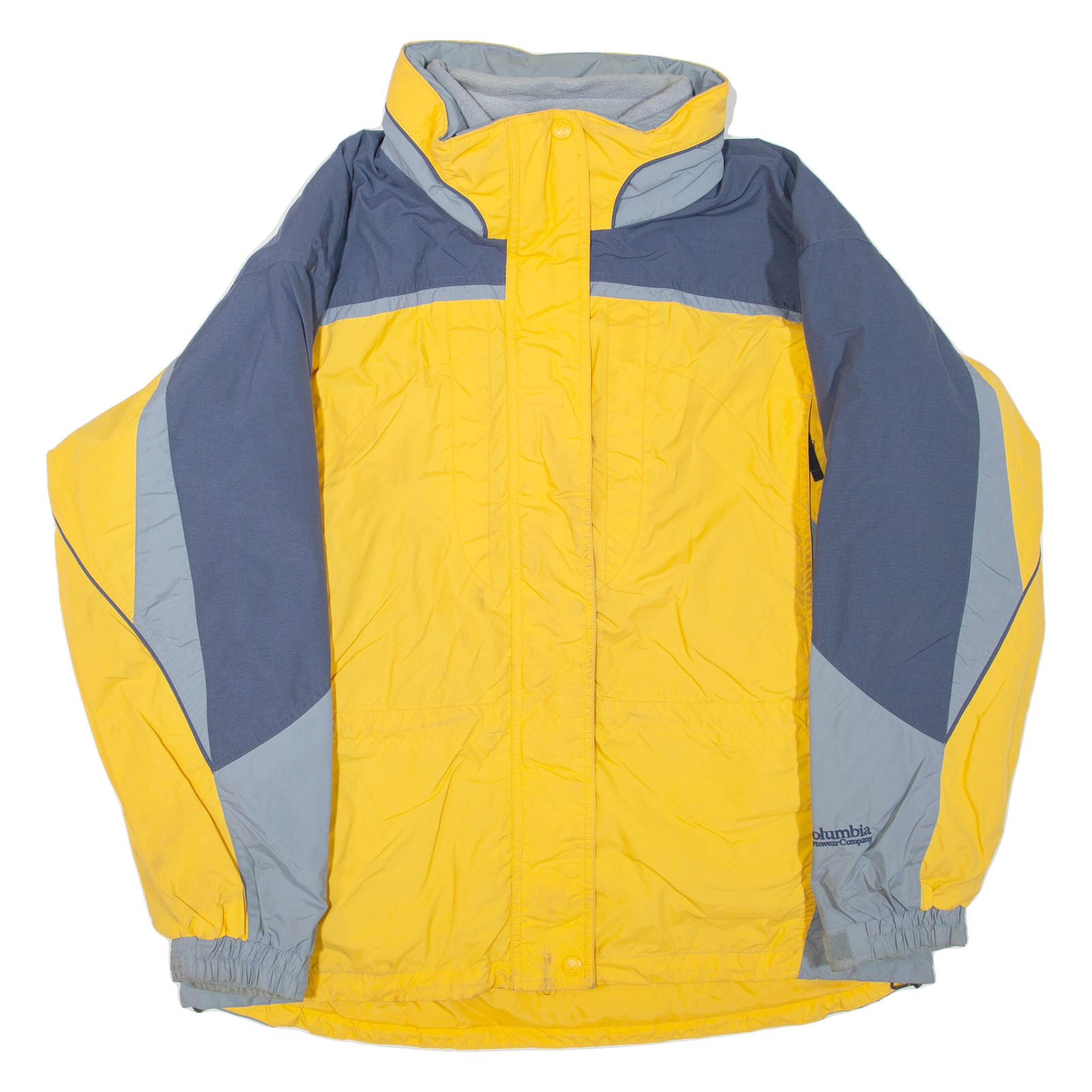 COLUMBIA Womens Jacket Yellow Nylon Colourblock XL Refurbished - N/A refurbished available on Cerqular