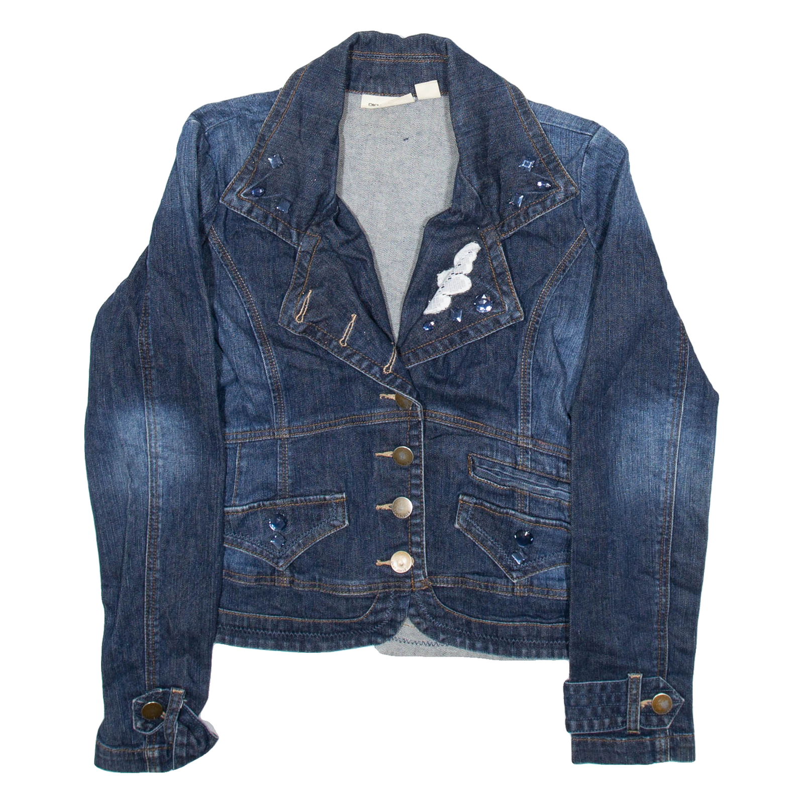 DKNY Womens Denim Jacket Blue M Refurbished - N/A refurbished available on Cerqular