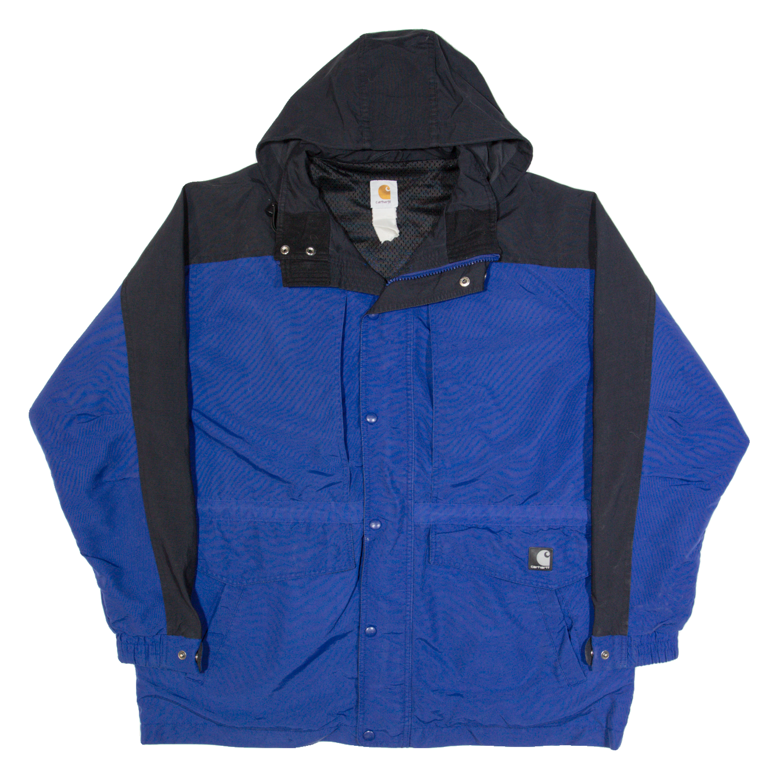 CARHARTT Mens Rain Jacket Blue Hooded XL Refurbished - N/A refurbished available on Cerqular