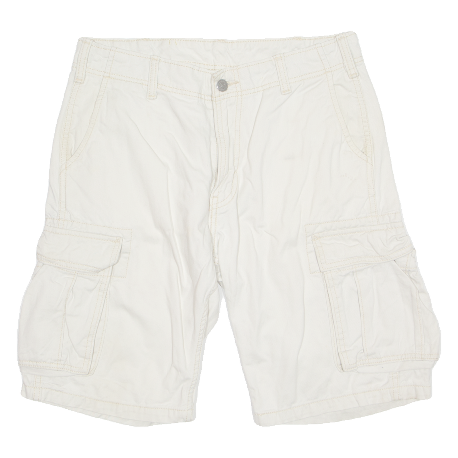 LEVI'S Mens Cargo Shorts Cream M W31 Refurbished - N/A refurbished available on Cerqular