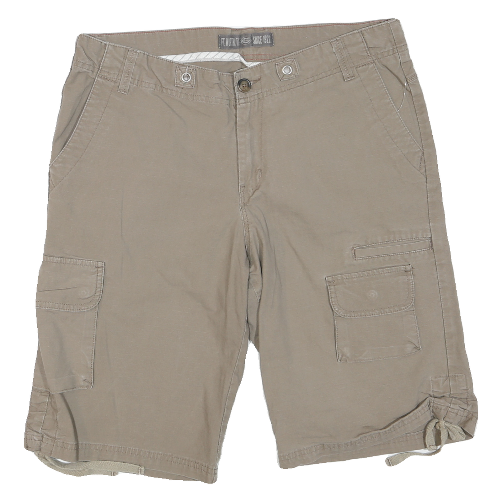 DICKIES Mens Shorts Beige Cargo Cotton Blend L W36 Workwear Comfort Style Refurbished - N/A refurbished available on Cerqular