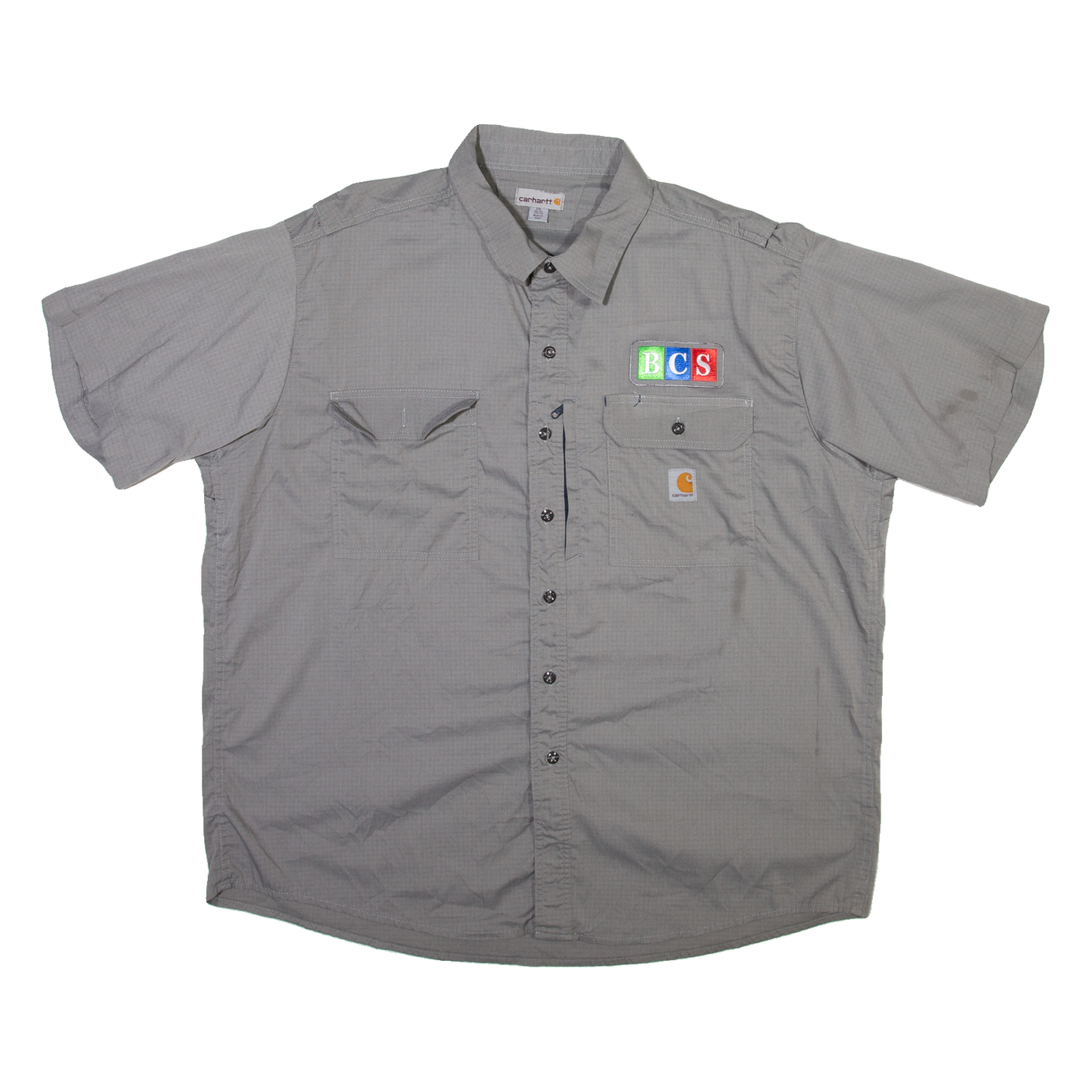 CARHARTT BCS Mens Plain Shirt Grey 2XL Refurbished - N/A refurbished available on Cerqular