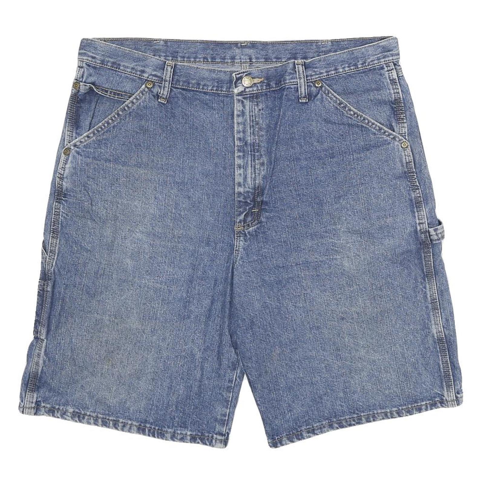 OLD MILL Mens Blue Denim Casual Cotton Blend Shorts 2XL W36 Carpenter Pockets Refurbished - N/A refurbished available on Cerqular