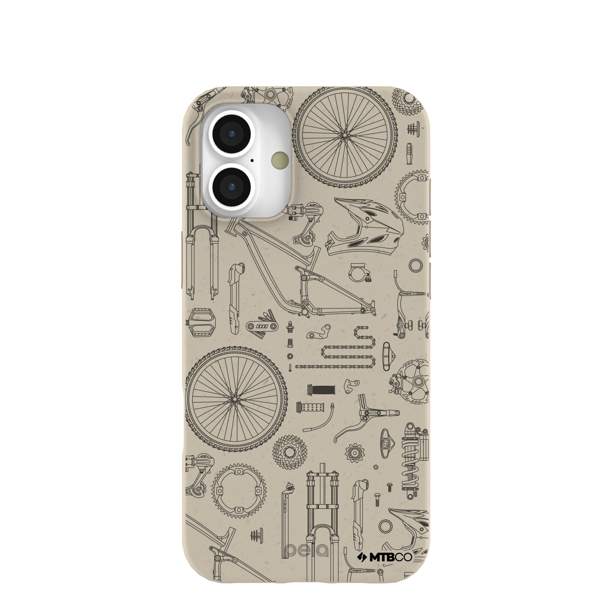 London Fog Changing Gears MTBCO iPhone 16 Plus Case Refurbished - Pela Case refurbished available on Cerqular