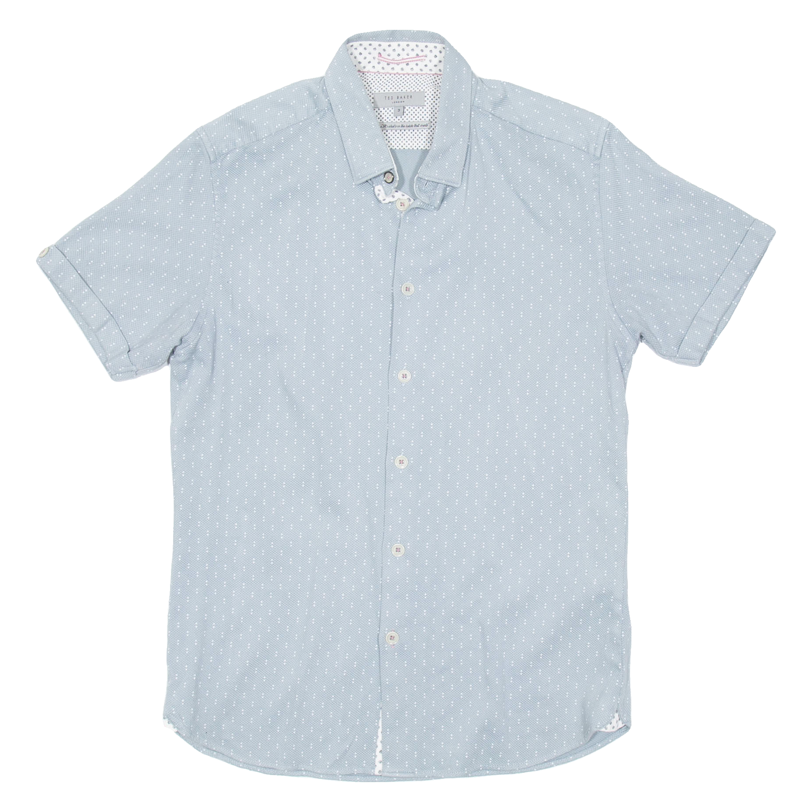 TED BAKER Mens Shirt Green Spotted S Refurbished - N/A refurbished available on Cerqular