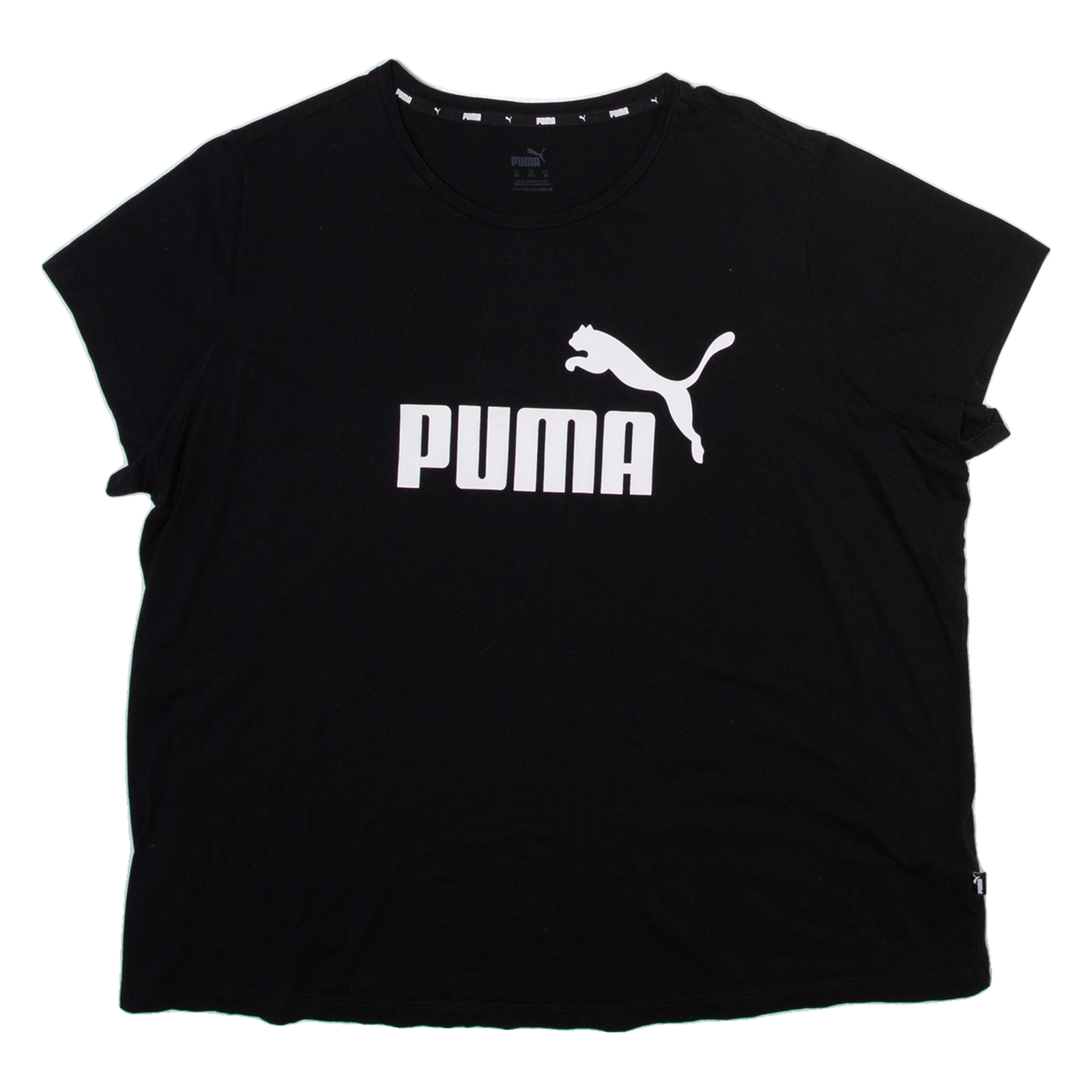 PUMA Womens T-Shirt Black 3XL Refurbished - N/A refurbished available on Cerqular