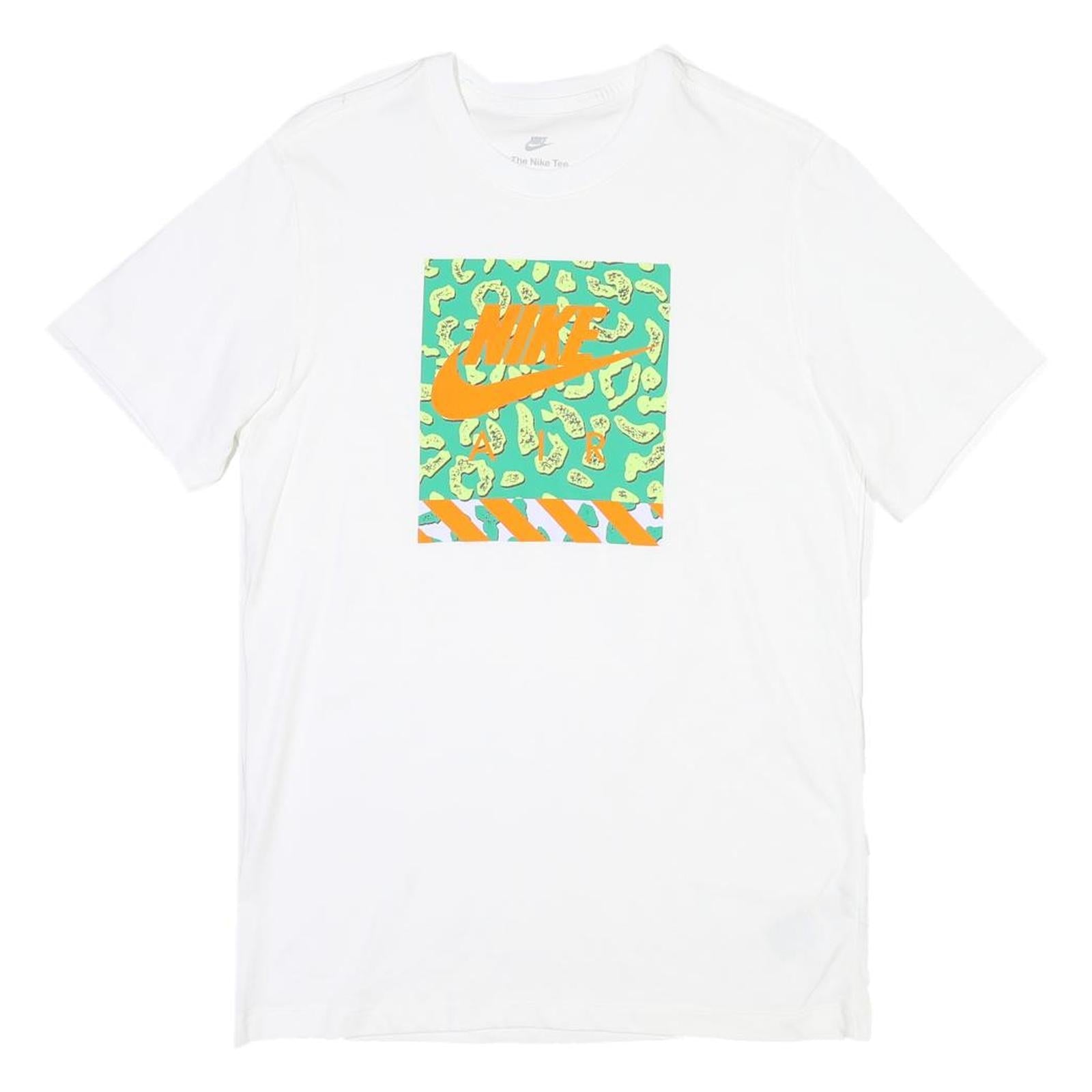 NIKE Mens White Crew Neck Short Sleeve Graphic T-Shirt S Cotton Refurbished - N/A refurbished available on Cerqular