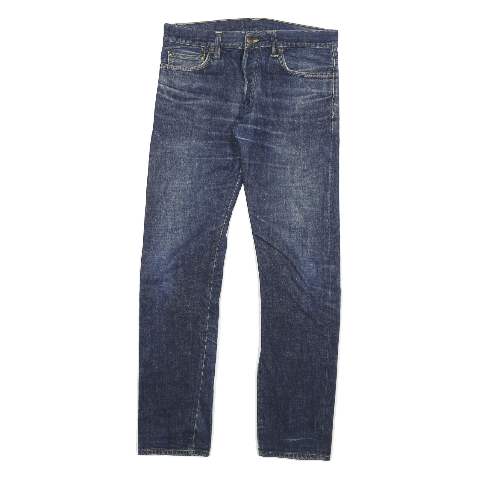 CARHARTT Mens Jeans Blue Slim Straight Denim Medium W32 L30 Workwear Refurbished - N/A refurbished available on Cerqular