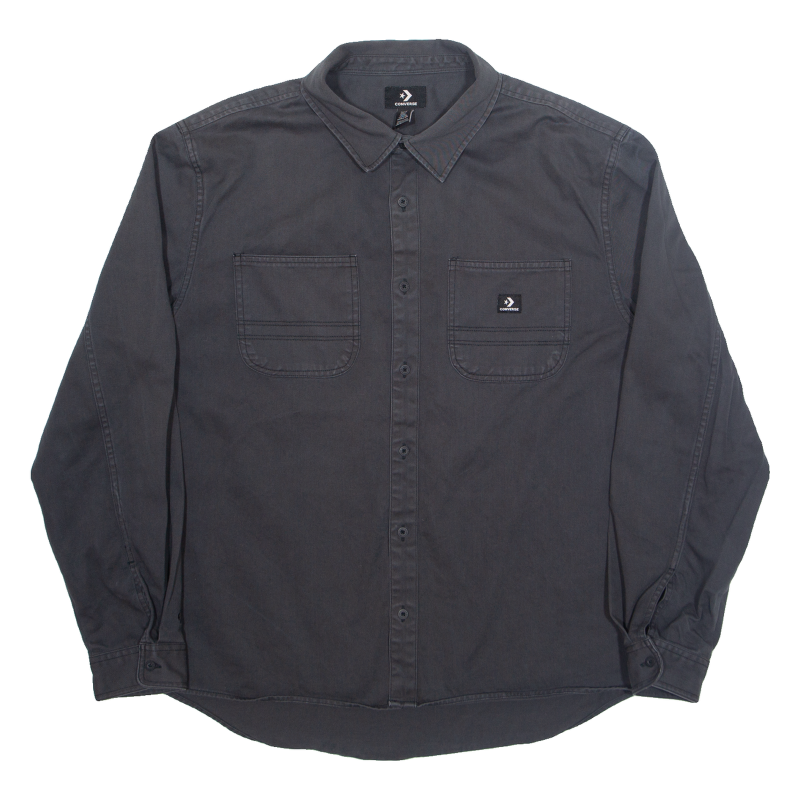 Buy CONVERSE Mens Denim Shirt Grey Long Sleeve M Refurbished - $33.79 CONVERSE Mens Denim Shirt Grey Long Sleeve M Refurbished - N/A refurbished available on Cerqular