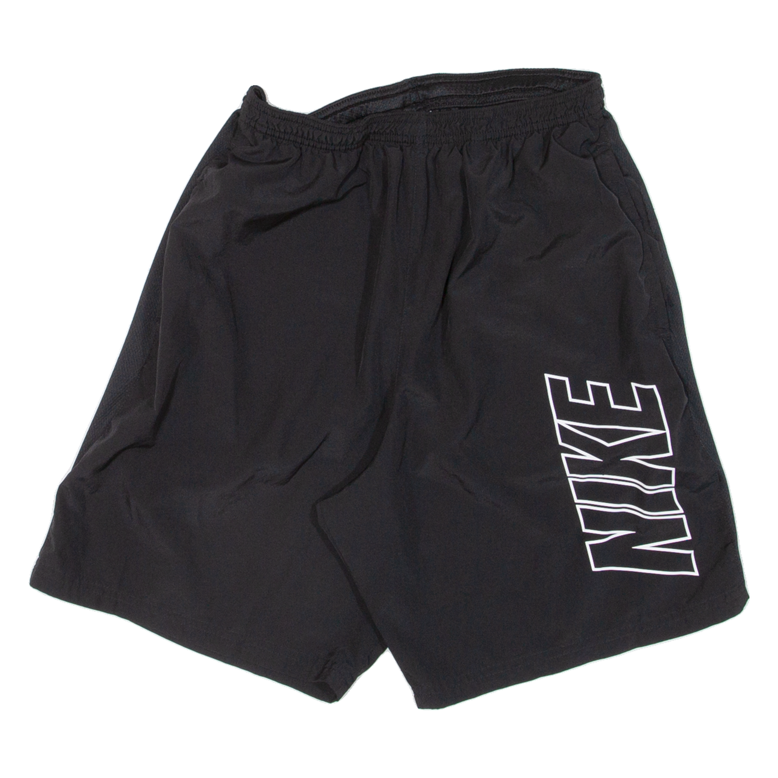 NIKE Mens Sports Shorts Black Relaxed M W24 Refurbished - N/A refurbished available on Cerqular
