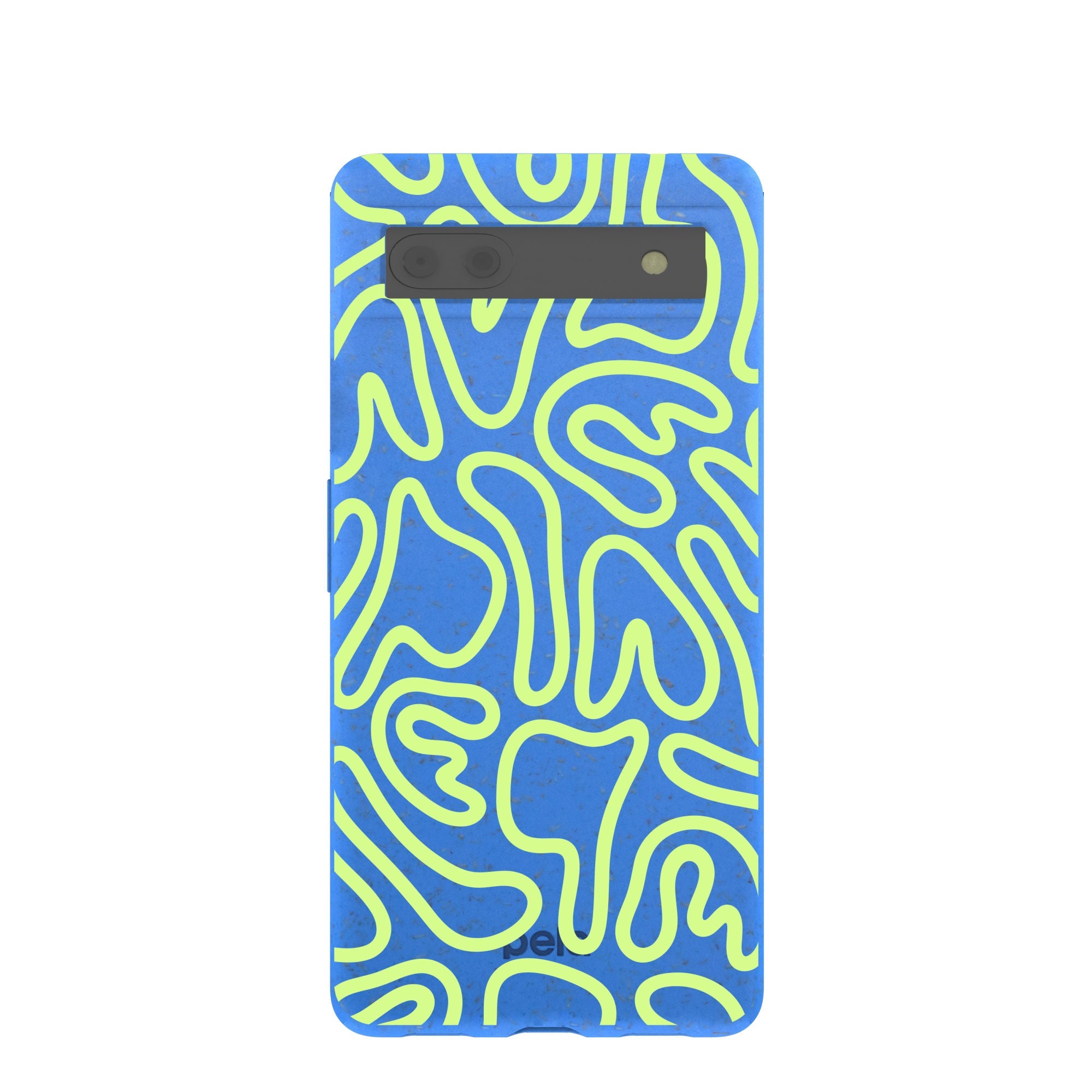 Electric Blue Dizzy Dreams Google Pixel 6a Case Refurbished - Pela Case refurbished available on Cerqular