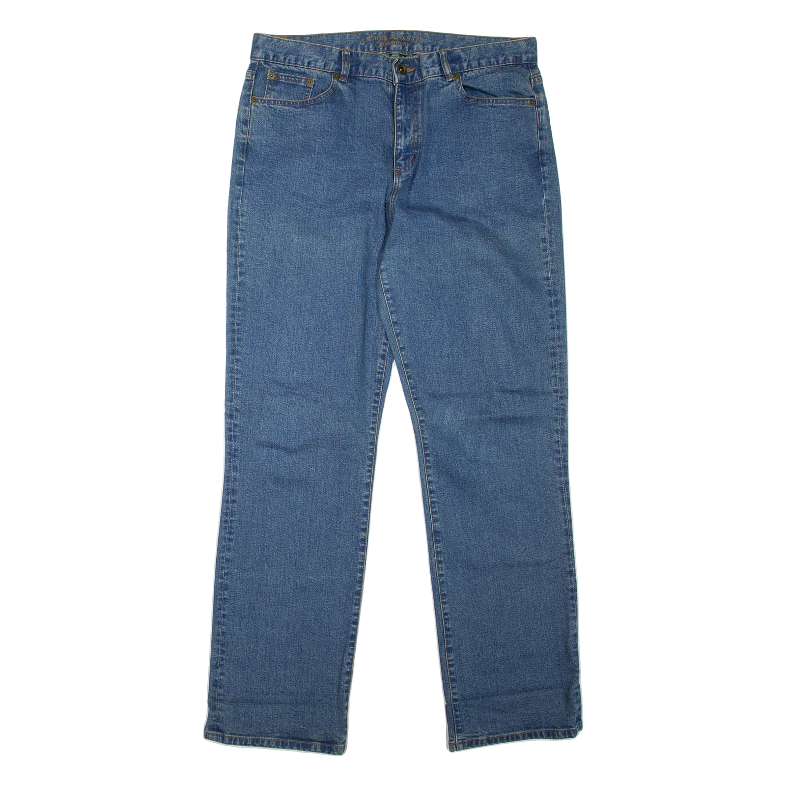 LAUREN RALPH LAUREN Womens Jeans Blue Regular Straight W32 L32 Refurbished - N/A refurbished available on Cerqular