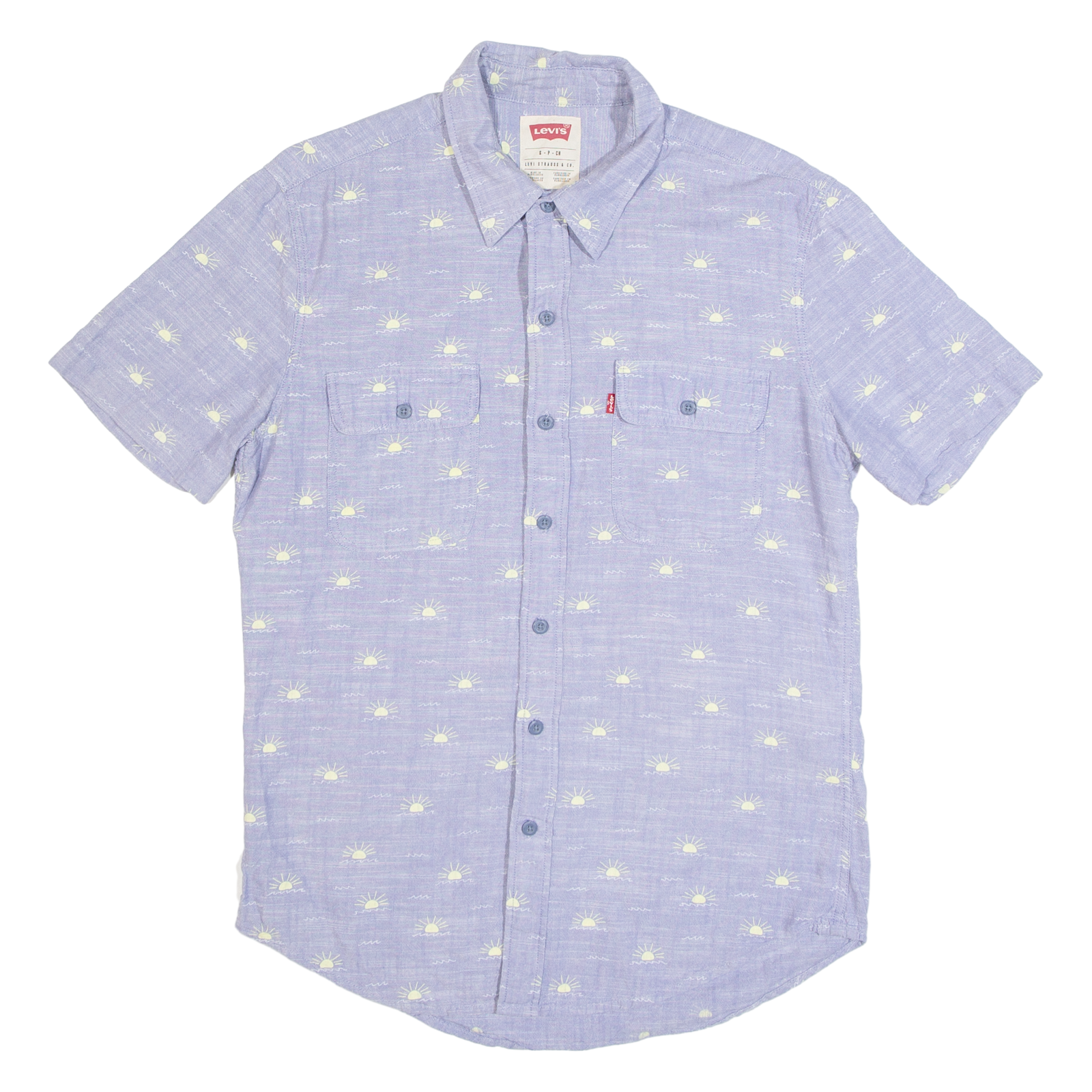 Buy LEVI'S Sunshine Mens Shirt Blue Crazy Pattern S Refurbished - $17.15 LEVI'S Sunshine Mens Shirt Blue Crazy Pattern S Refurbished - N/A refurbished available on Cerqular