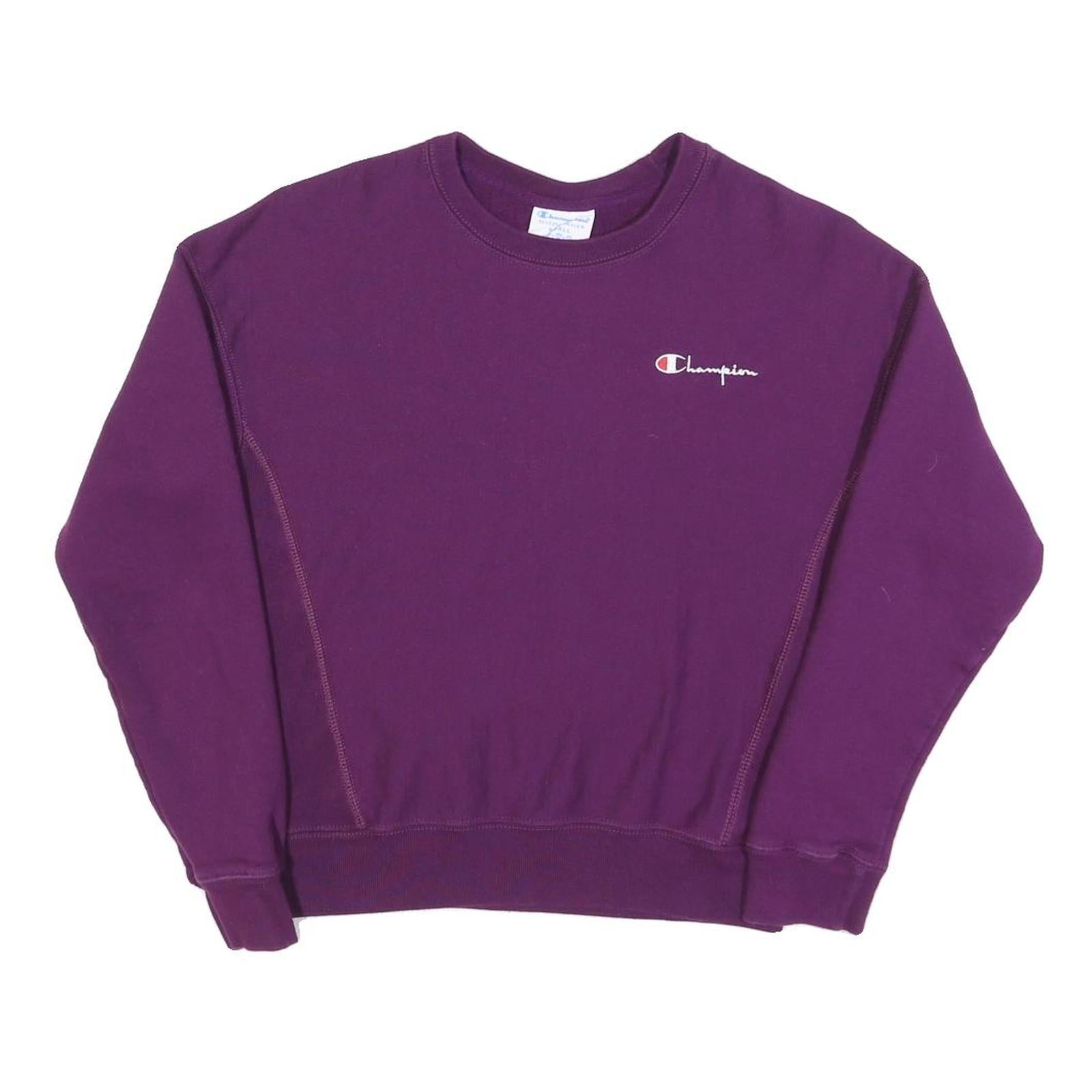 Buy CHAMPION REVERSE WEAVE Womens Purple Crew Neck S Classic Logo Cotton Blend Refurbished - $41.59 CHAMPION REVERSE WEAVE Womens Purple Crew Neck S Classic Logo Cotton Blend Refurbished - N/A refurbished available on Cerqular