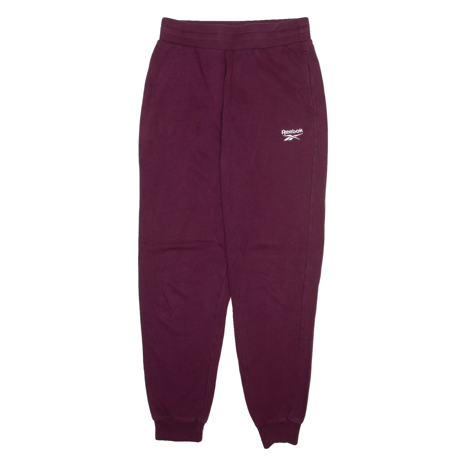 REEBOK Mens Joggers Maroon Tapered S W27 L27 Refurbished - N/A refurbished available on Cerqular
