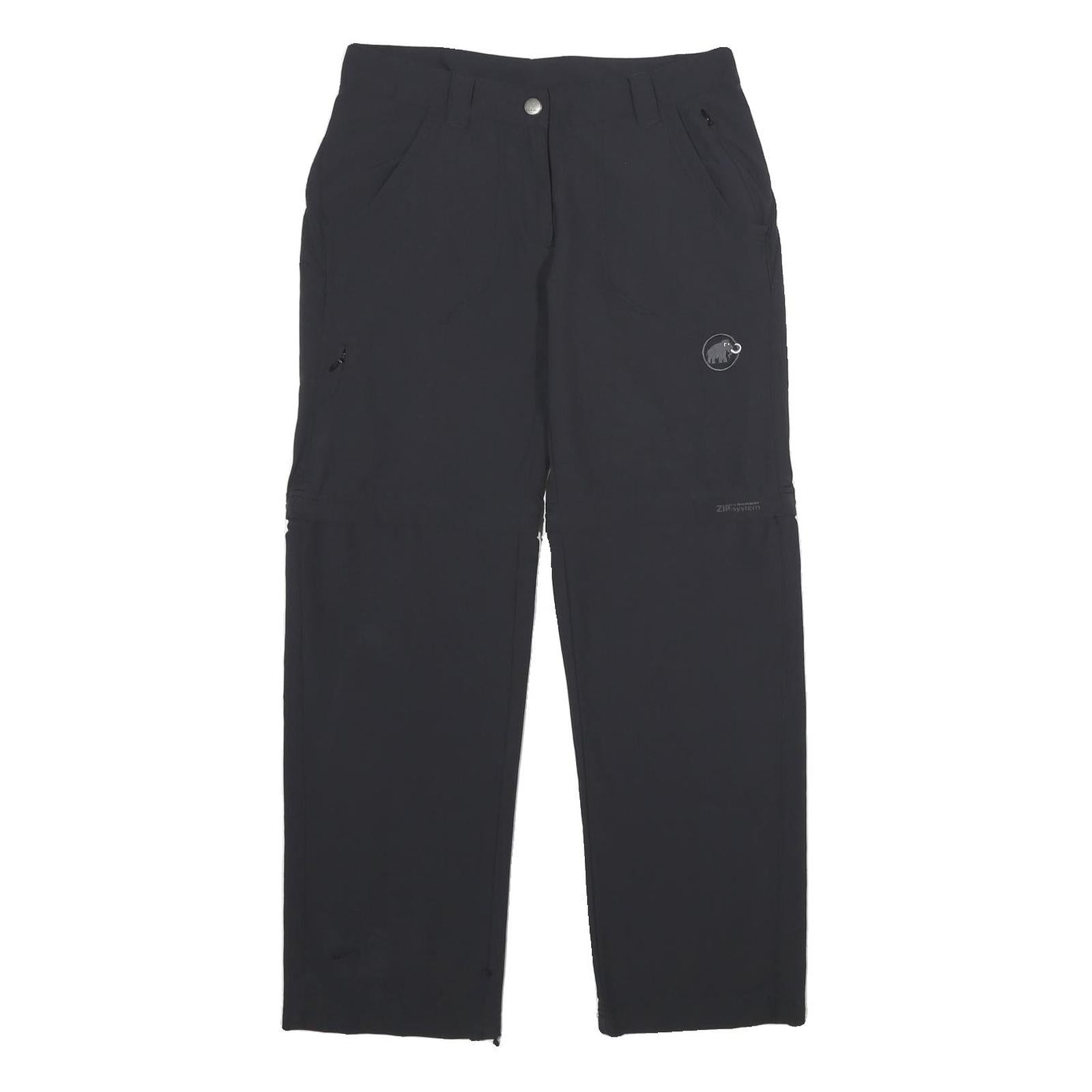 MAMMUT Womens Polyamide Blend Black Regular Fit Straight Leg Trousers W28 L30 Refurbished - N/A refurbished available on Cerqular