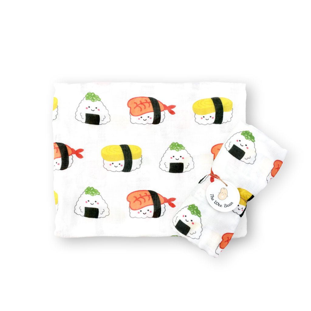 Buy Organic Bamboo Blend Swaddle - Sushi | Design: Bunny Candy Refurbished - $23.27 Organic Bamboo Blend Swaddle - Sushi | Design: Bunny Candy Refurbished - The Wee Bean refurbished available on Cerqular