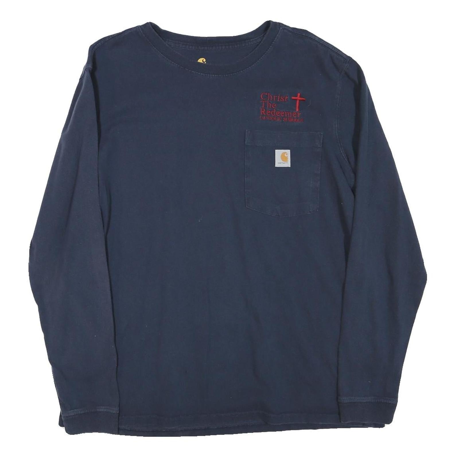 Buy CARHARTT Womens Navy Blue Long Sleeve Crew Neck Pocket T-Shirt L Christ The Refurbished - $28.59 CARHARTT Womens Navy Blue Long Sleeve Crew Neck Pocket T-Shirt L Christ The Refurbished - N/A refurbished available on Cerqular