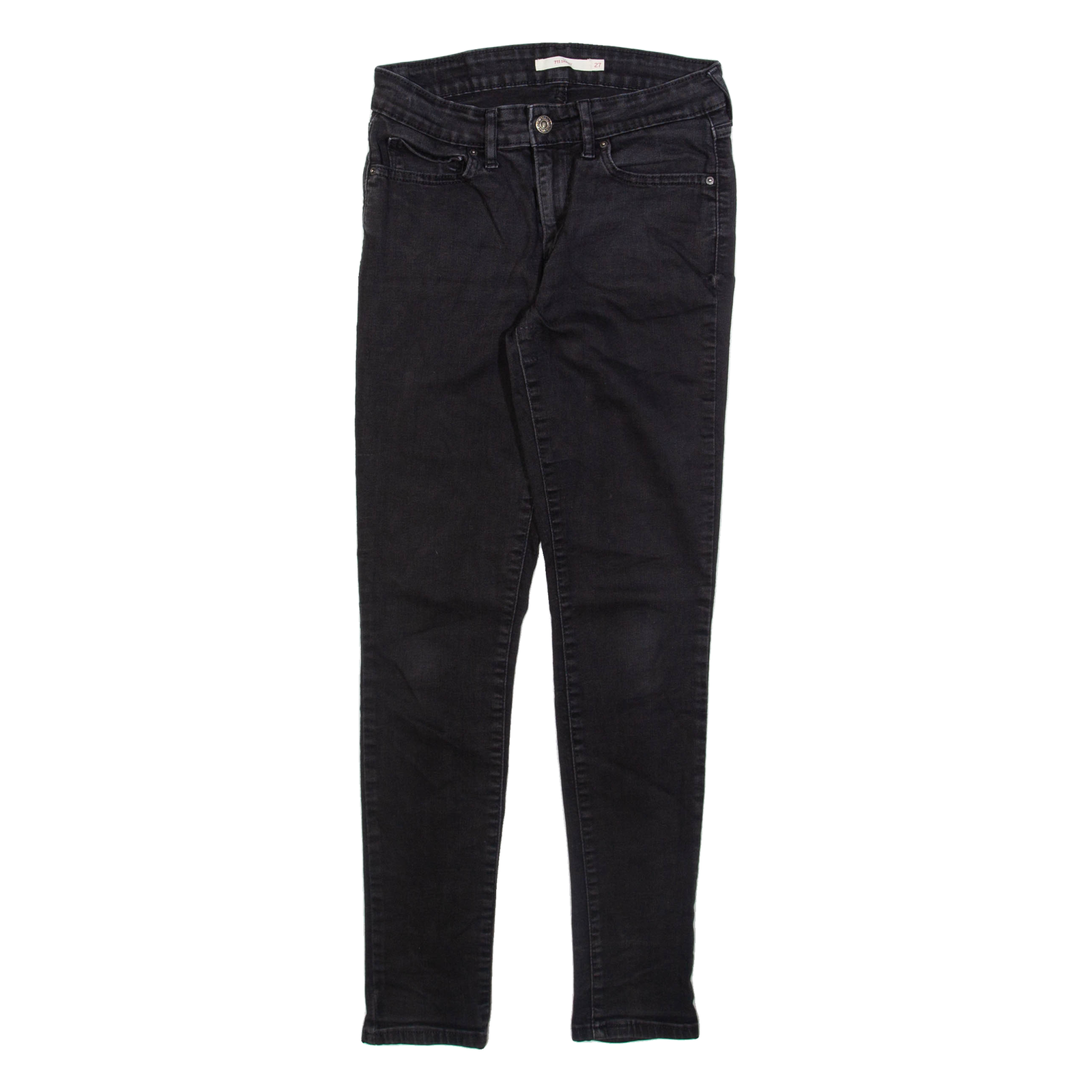 LEVI'S 711 Womens Jeans Grey Slim Skinny W27 L30 Refurbished - N/A refurbished available on Cerqular