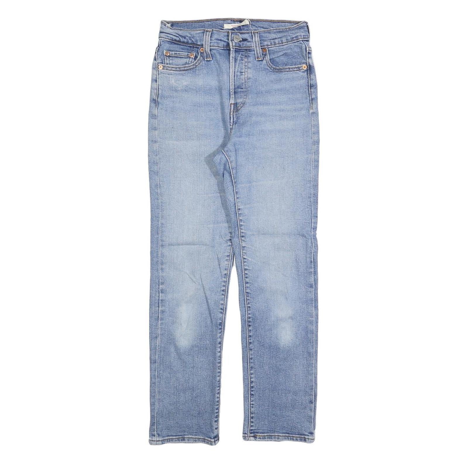 LEVI'S Womens Regular Blue Denim Light Wash Jeans W25 L28 Classic Fit Button Refurbished - N/A refurbished available on Cerqular