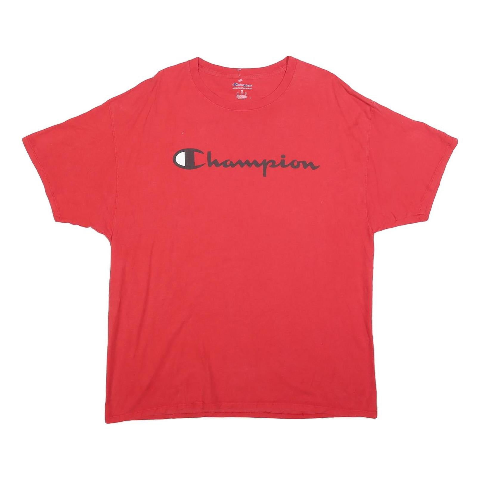 Buy CHAMPION Mens Red XL Graphic T-Shirt Short Sleeve Crew Neck Casual Cotton Blend Refurbished - $18.19 CHAMPION Mens Red XL Graphic T-Shirt Short Sleeve Crew Neck Casual Cotton Blend Refurbished - N/A refurbished available on Cerqular