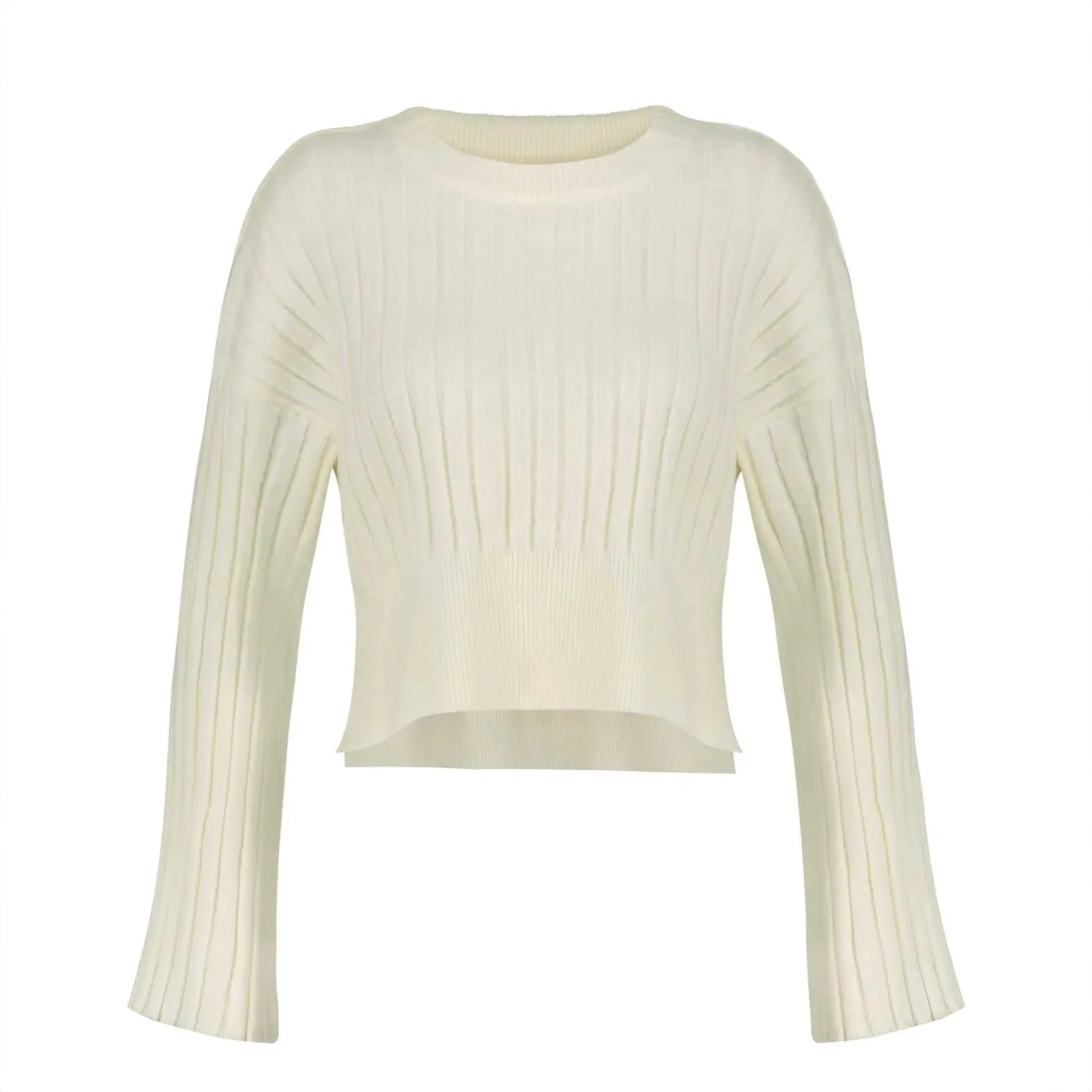 Cropped Cotton Sweater | Size: S | Color: White Refurbished - Aloud (note: this is a lesser-known brand, but it has refurbished available on Cerqular