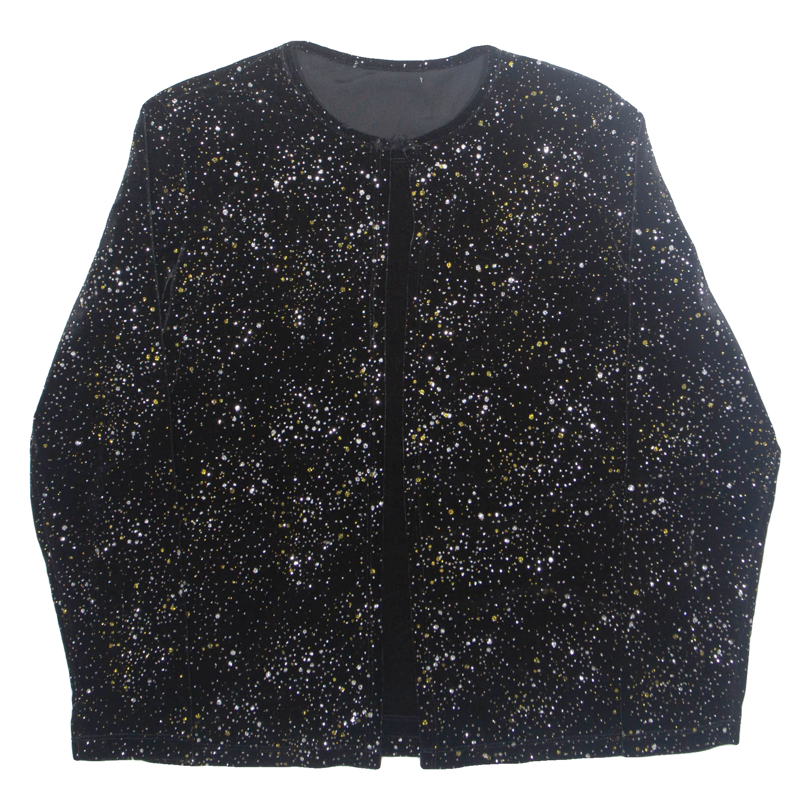 Gemstones Womens Blouse Black Long Sleeve Spotted L Refurbished - N/A refurbished available on Cerqular